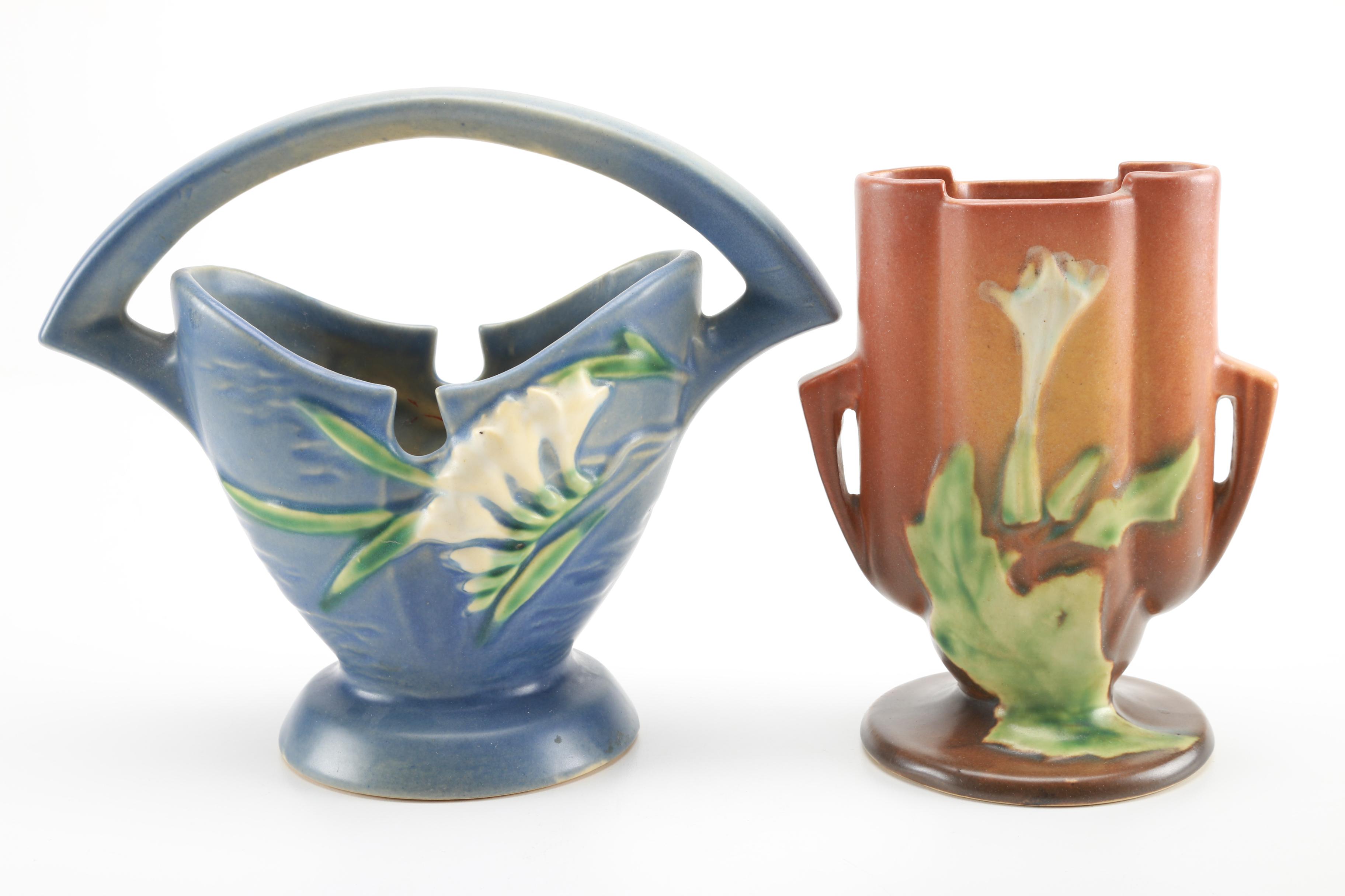 Collection Of Roseville Pottery