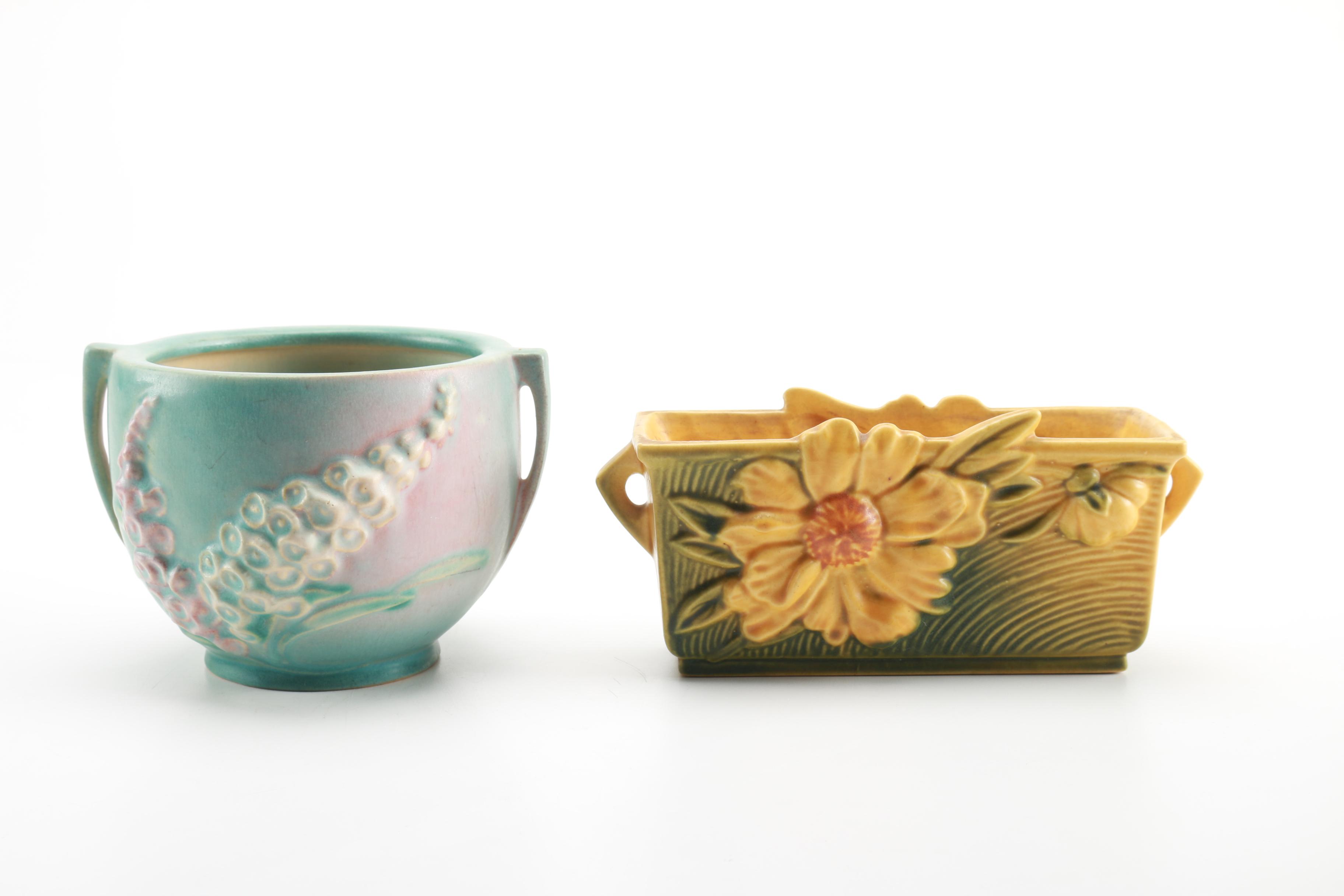 Collection Of Roseville Pottery