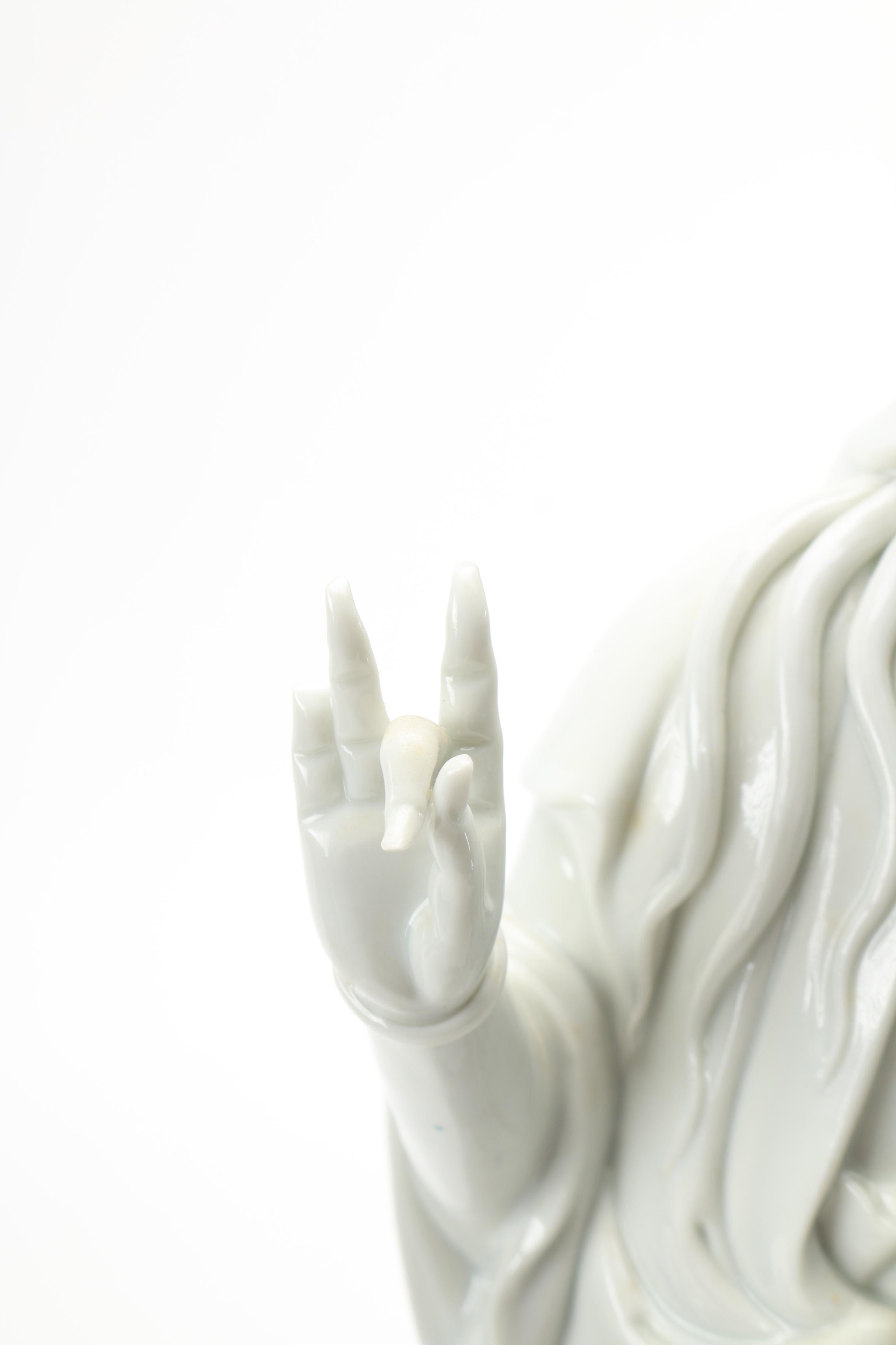 Chinese Blanc de Chine Porcelain Statuette
