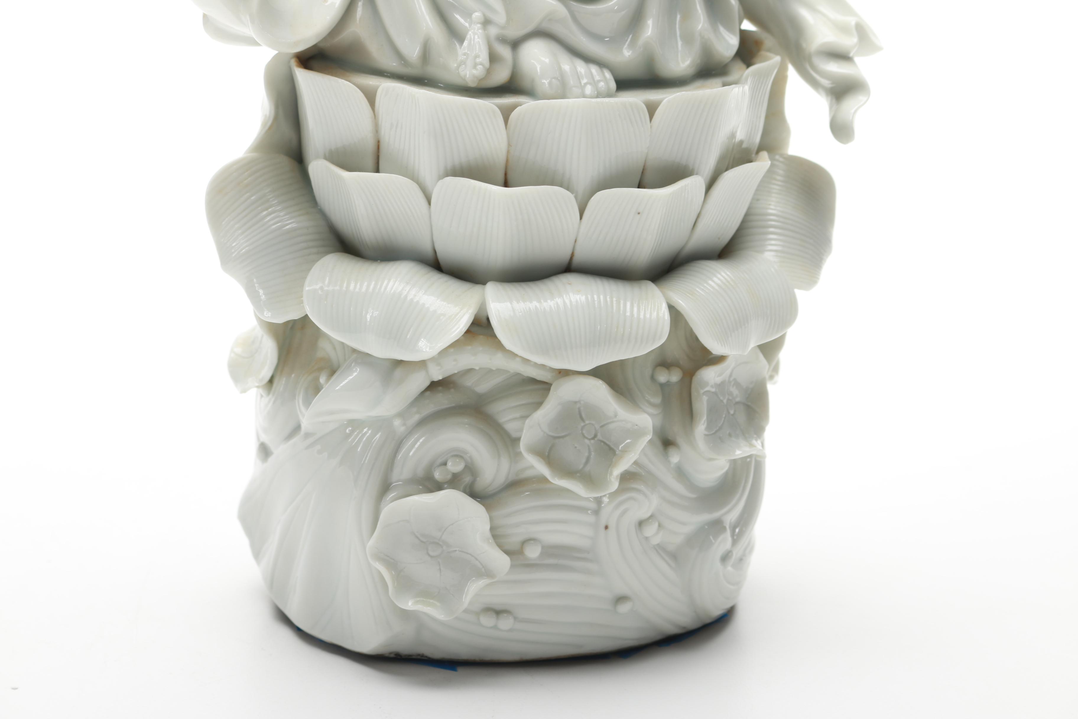 Chinese Blanc de Chine Porcelain Statuette