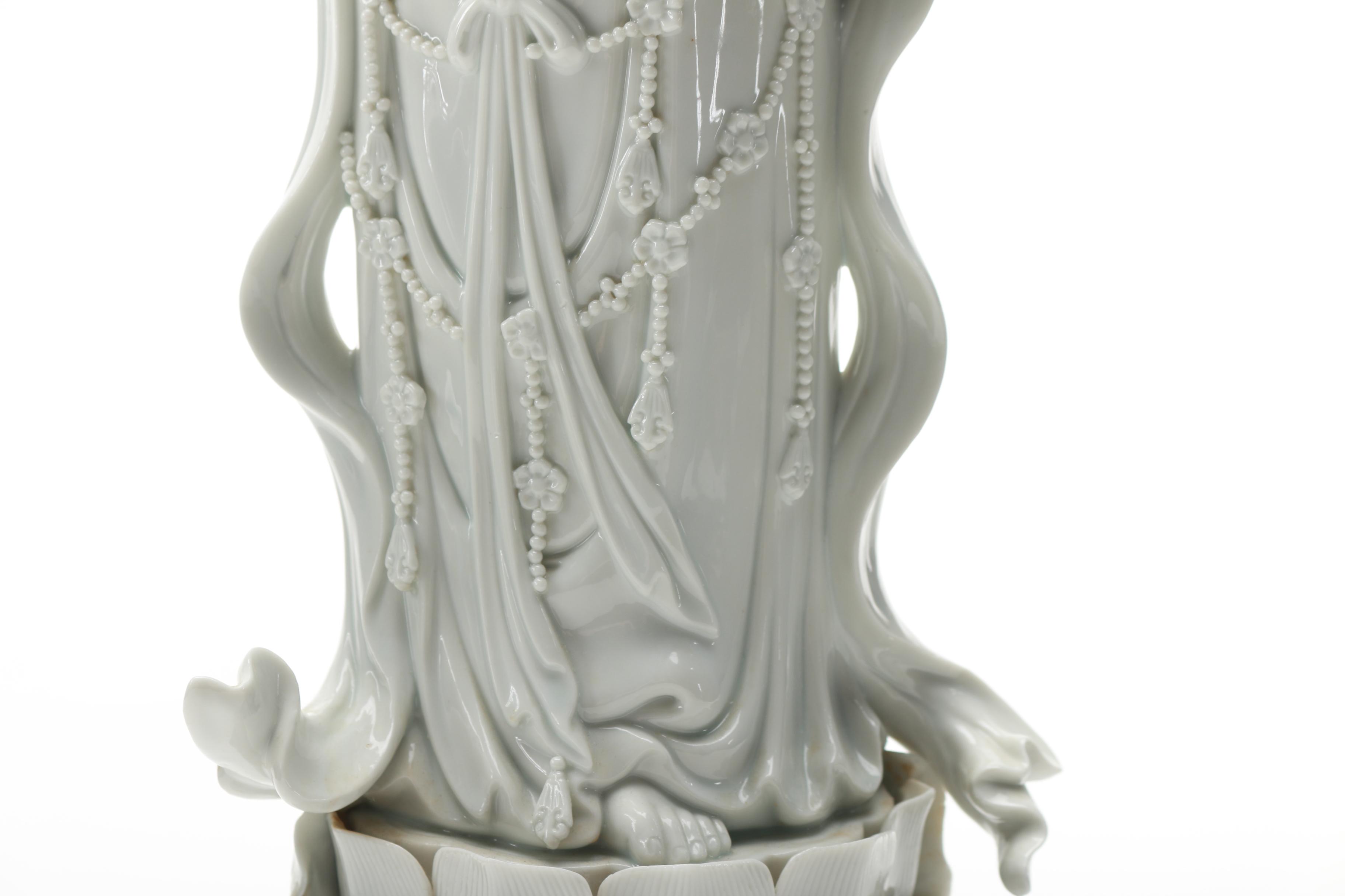 Chinese Blanc de Chine Porcelain Statuette