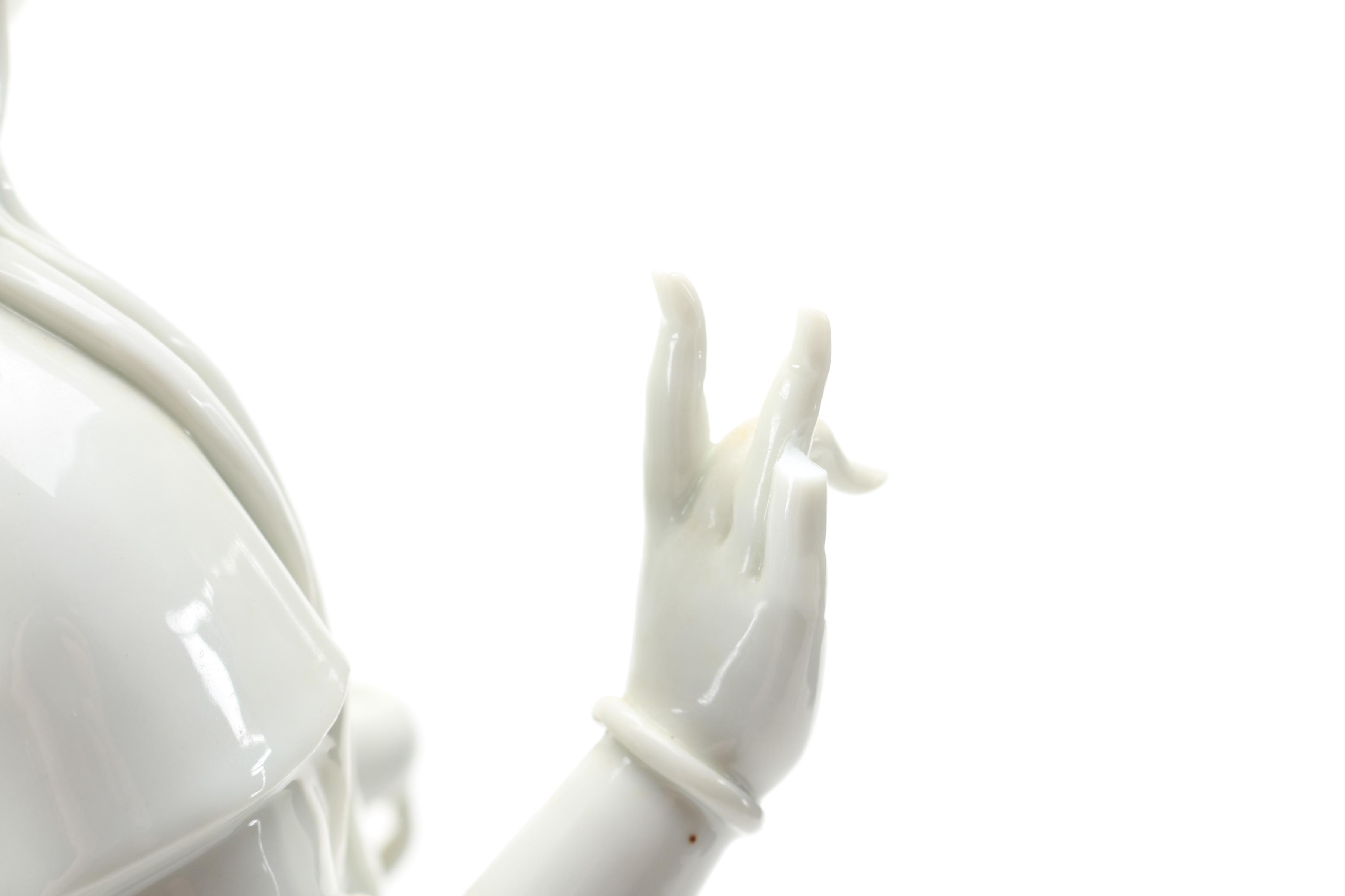 Chinese Blanc de Chine Porcelain Statuette