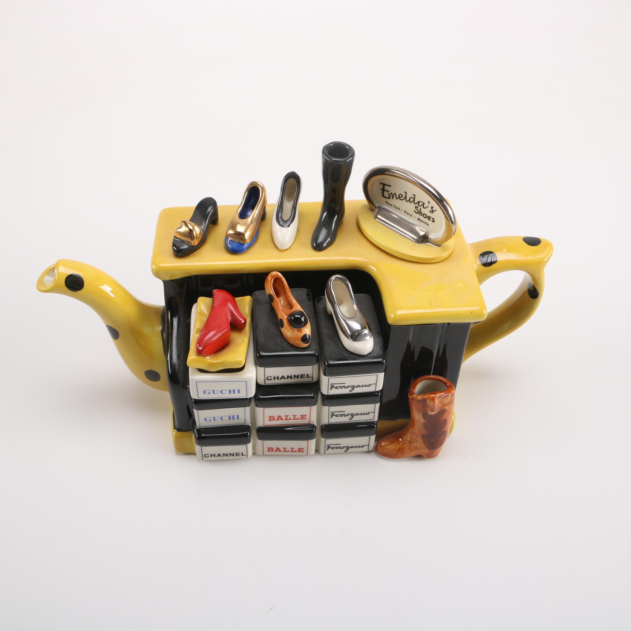 Tony Carter Shoe Teapot