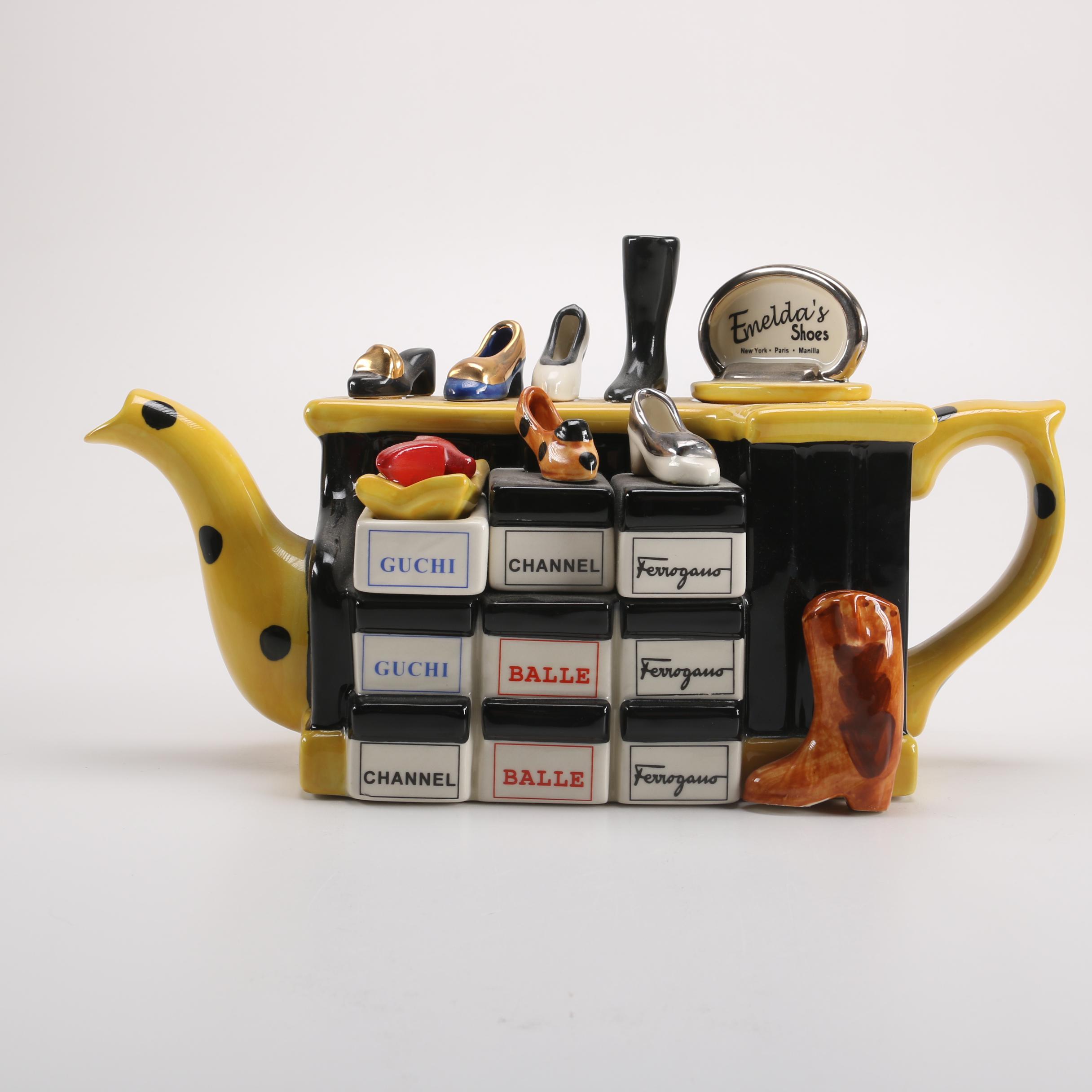 Tony Carter Shoe Teapot