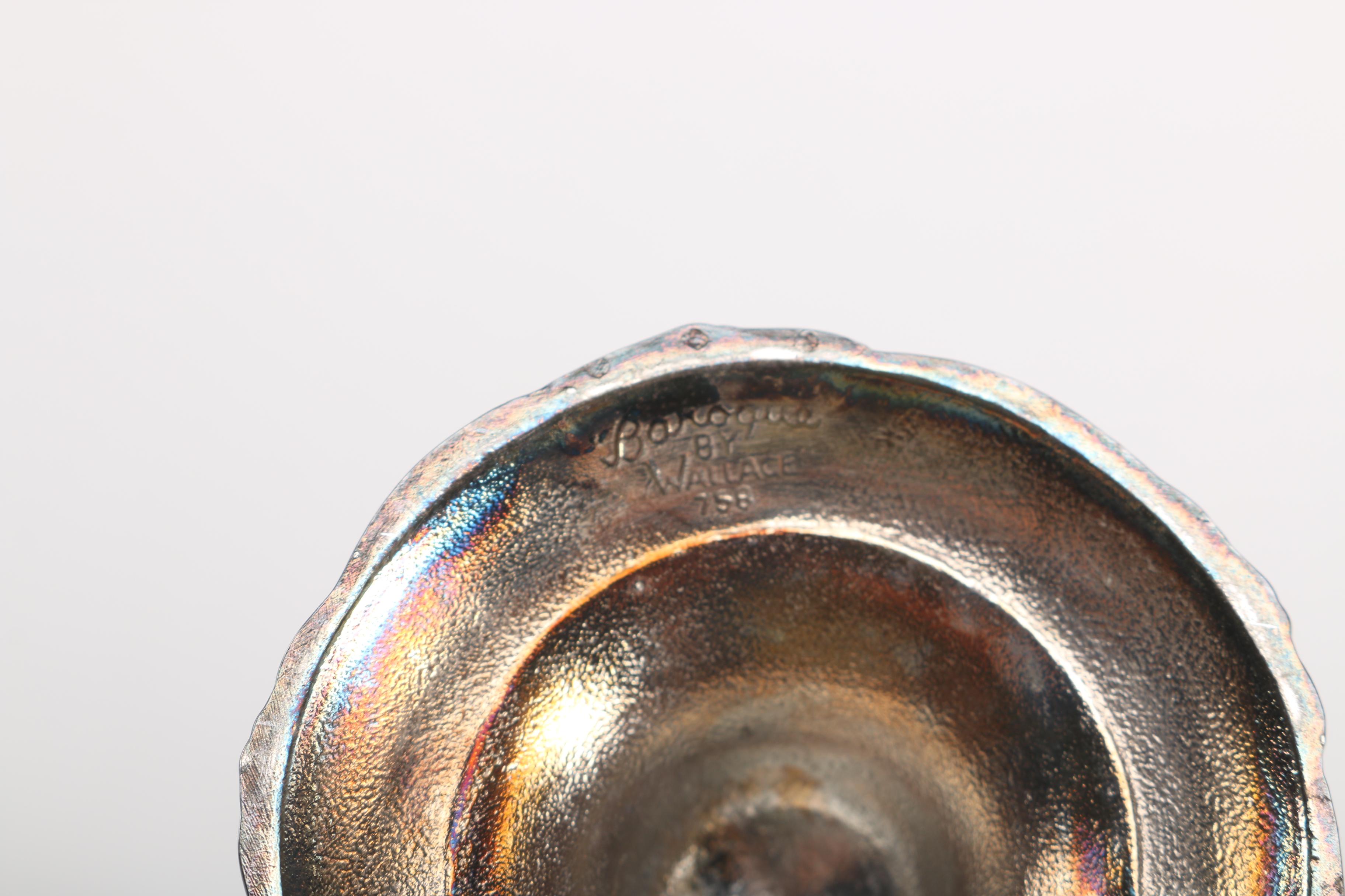 Collection of Silver Plated Candlesticks Including Wallace "Baroque"