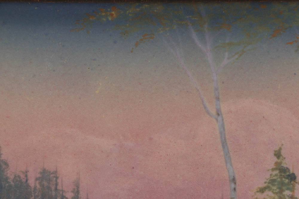 Rookwood Vellum Landscape Plaque by E.T Hurley