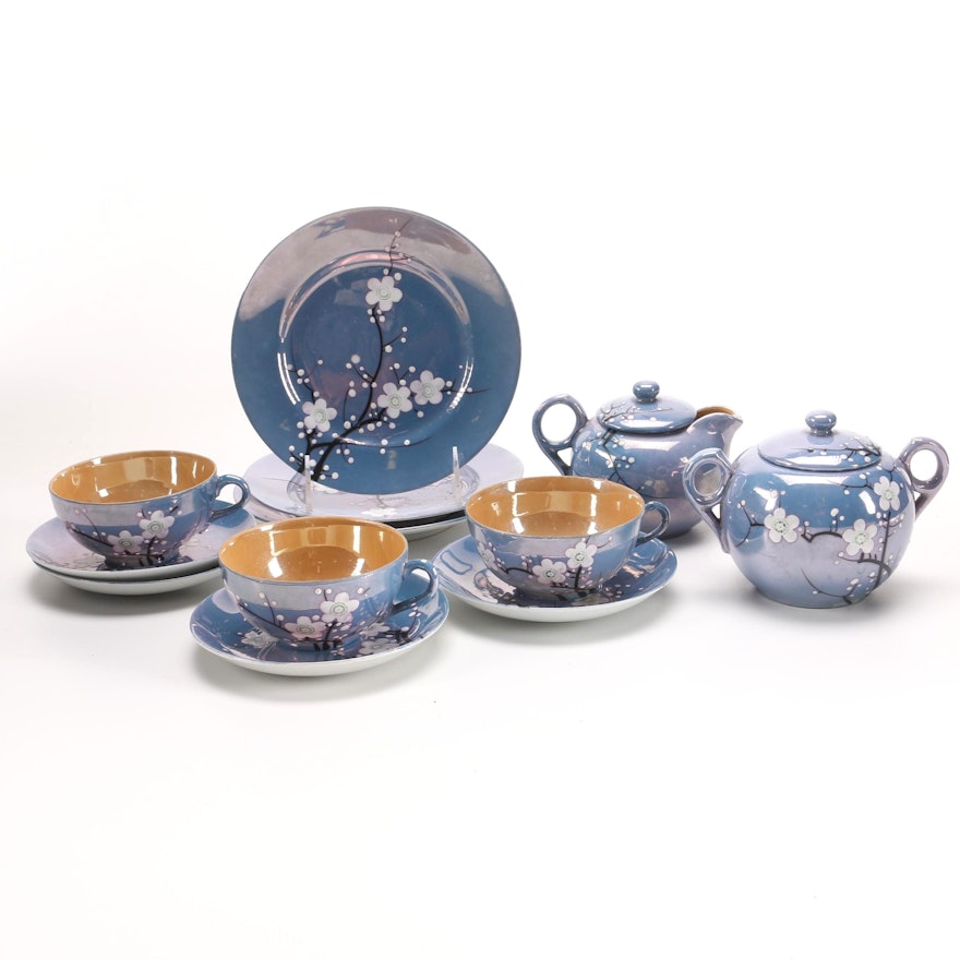 RS Japan Hand-Painted Lusterware Tea Set