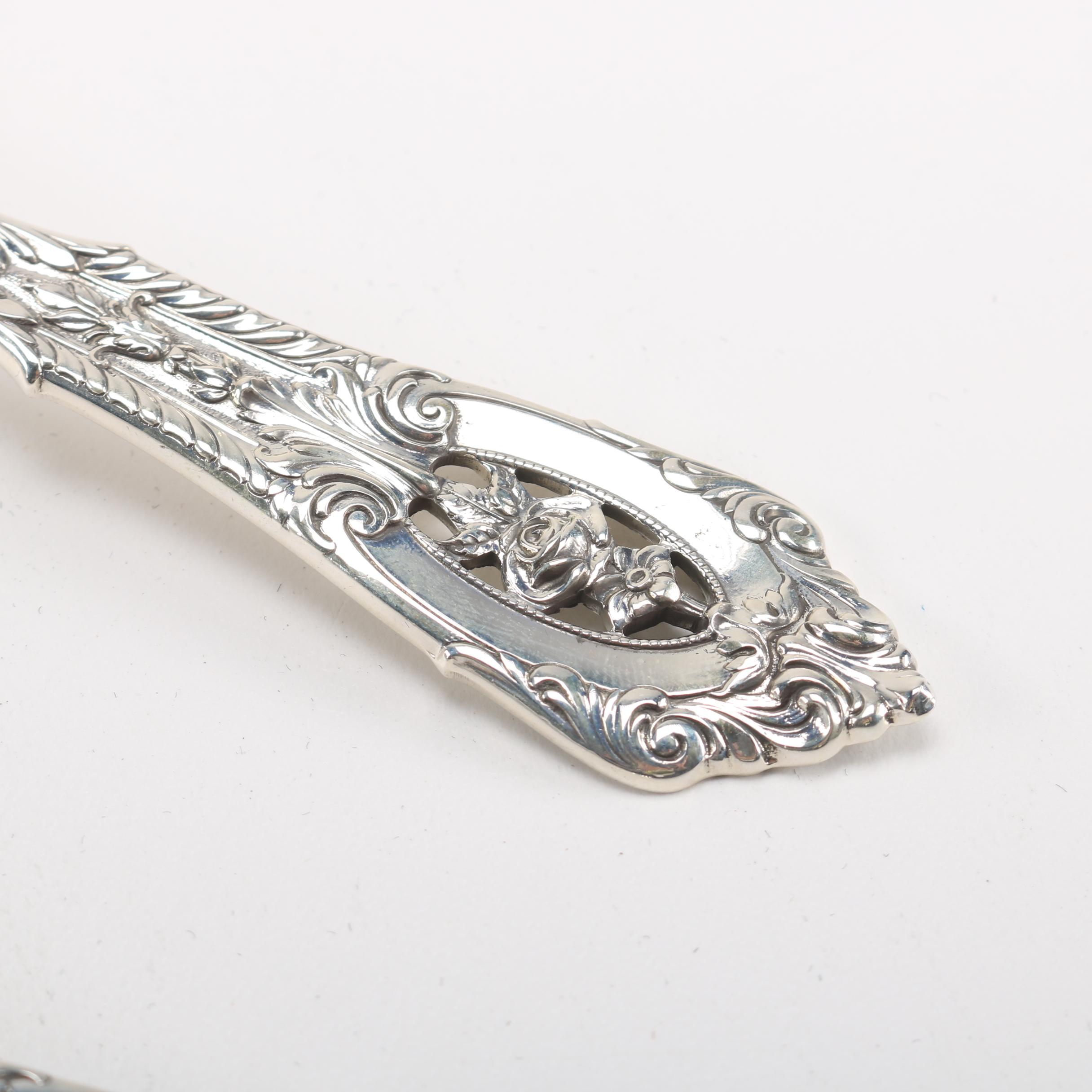 Wallace Sterling Silver Flatware in "Rose Point"