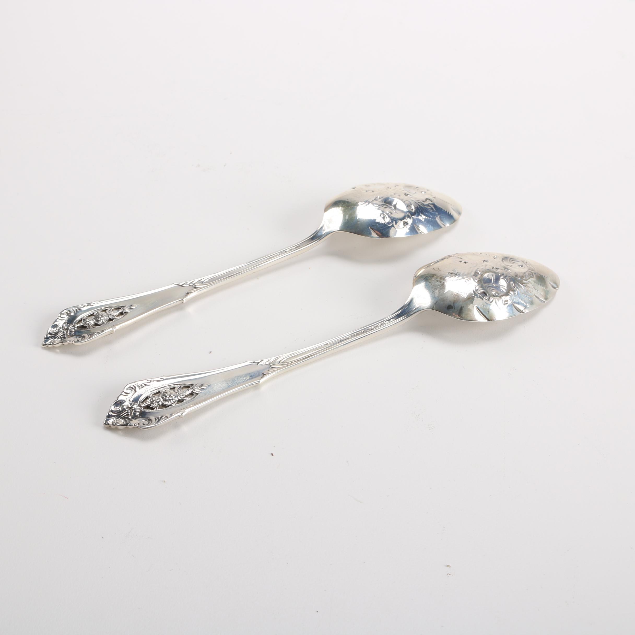Wallace Sterling Silver Flatware in "Rose Point"