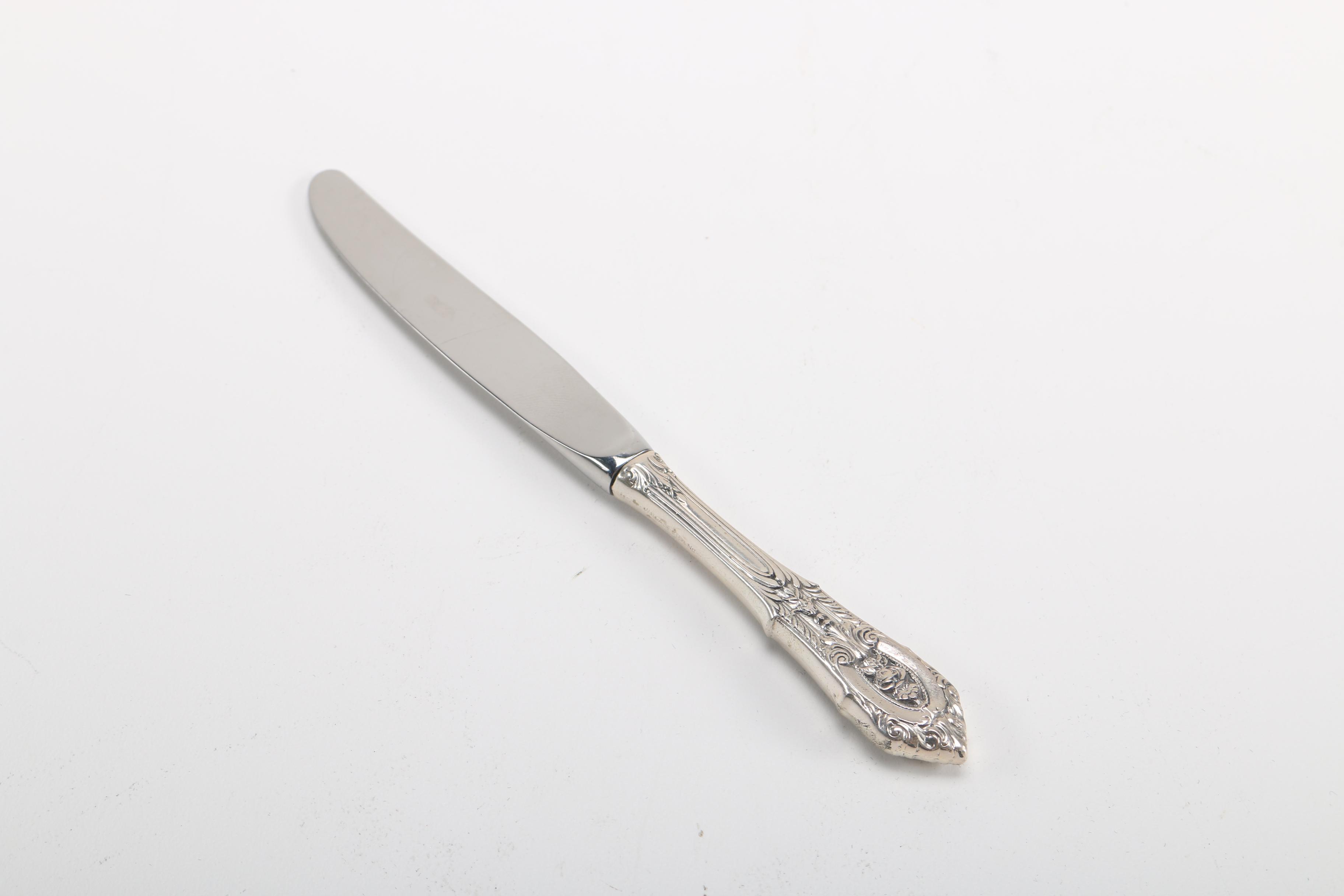 Wallace Sterling Silver Flatware in "Rose Point"