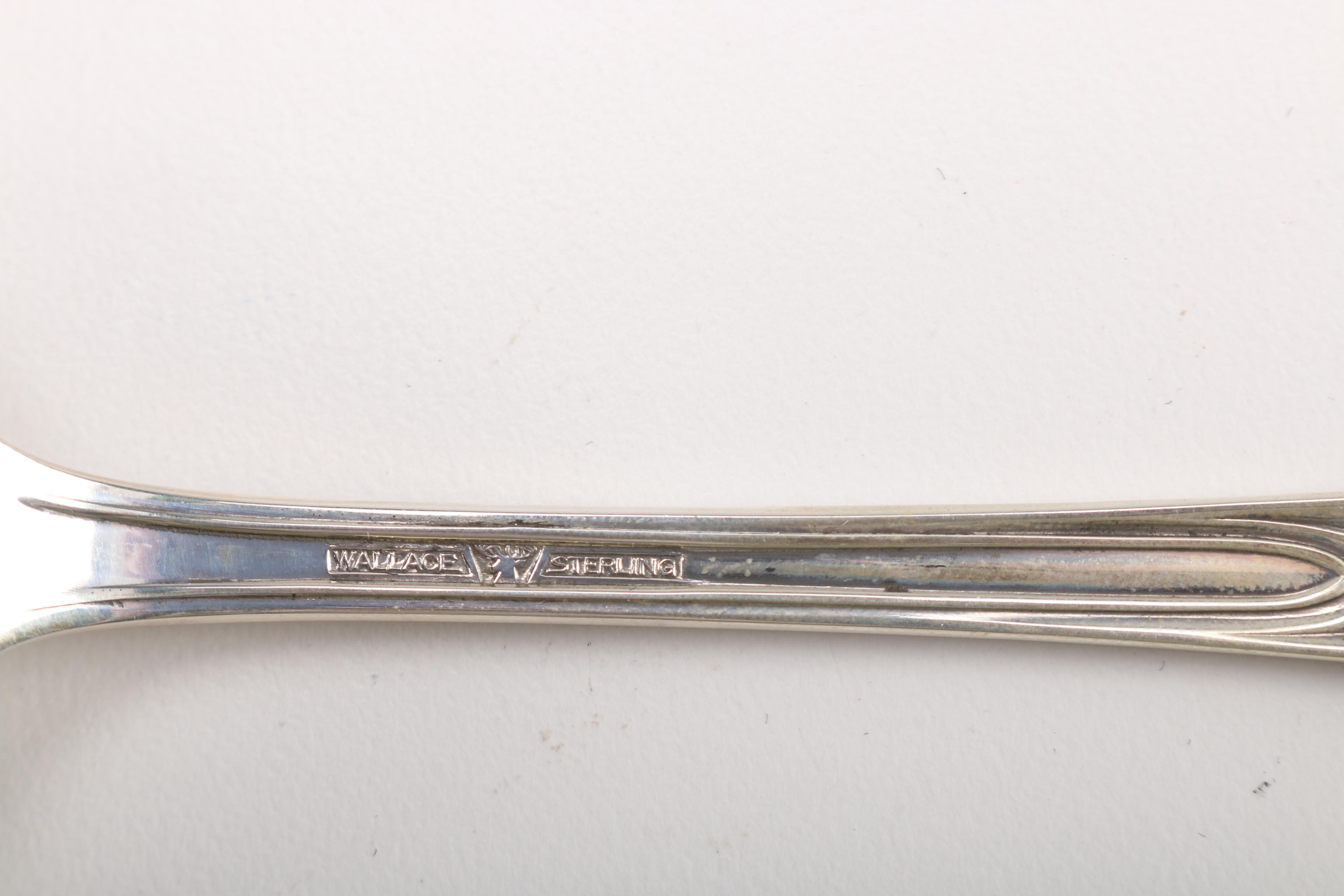 Wallace Sterling Silver Flatware in "Rose Point"