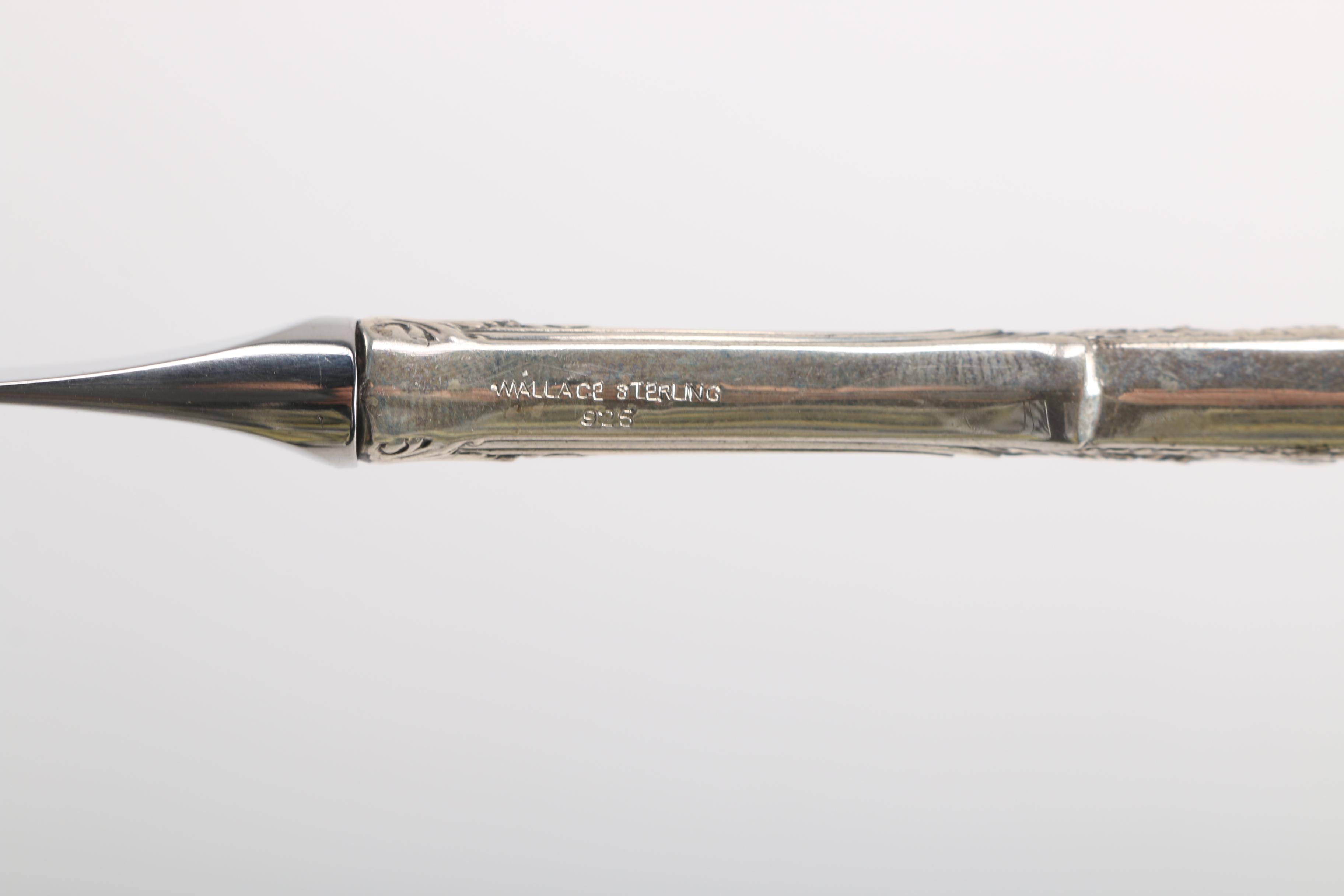 Wallace Sterling Silver Flatware in "Rose Point"