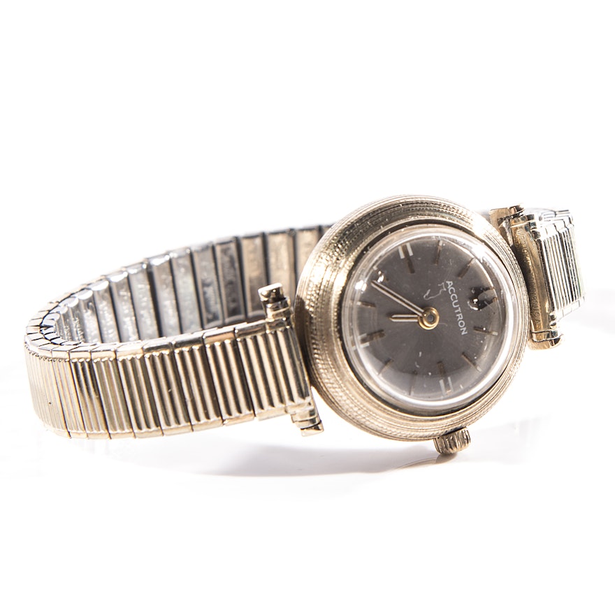 Vintage 14K Gold Bulova Accutron Wristwatch