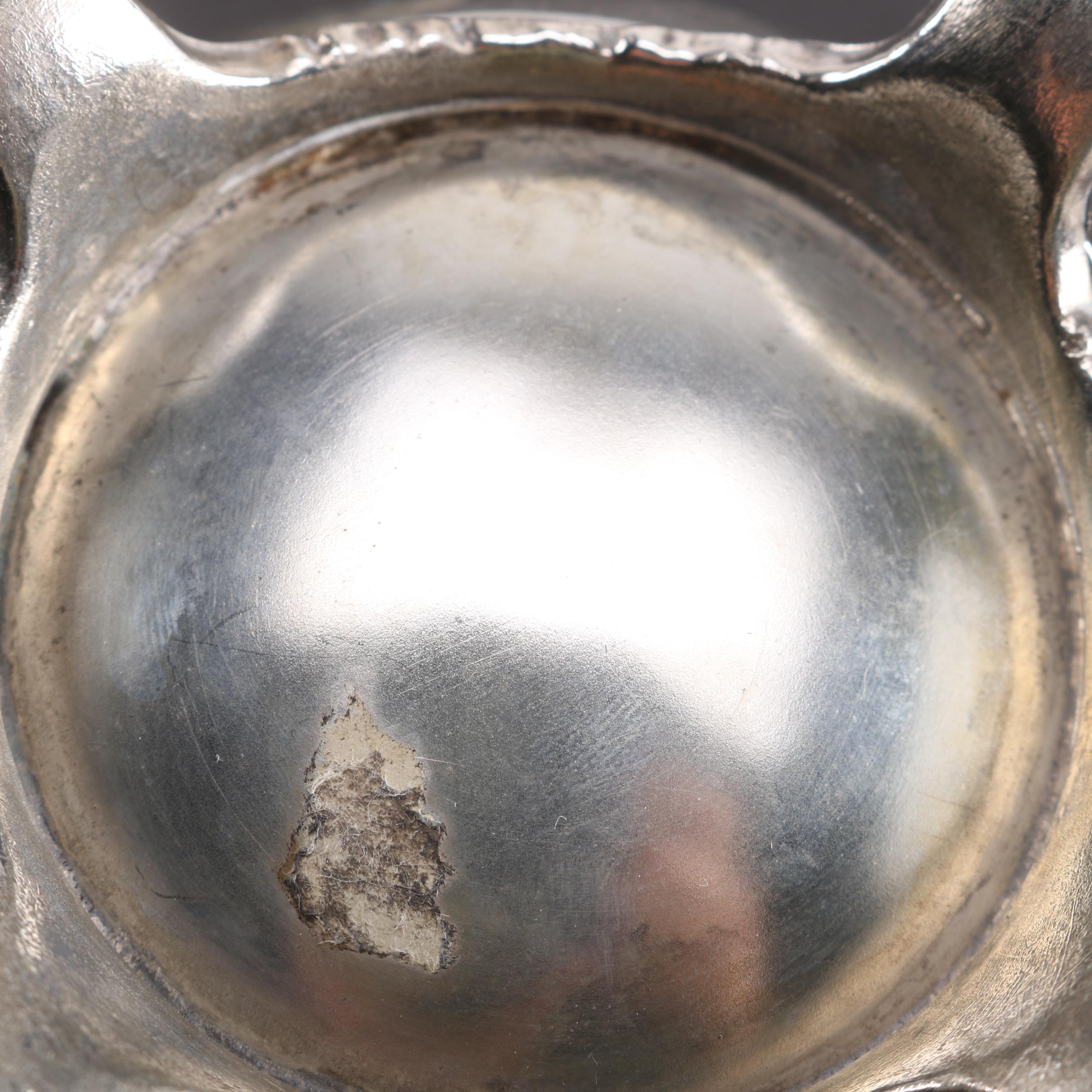 Silver Plate Cruet and a Creamer