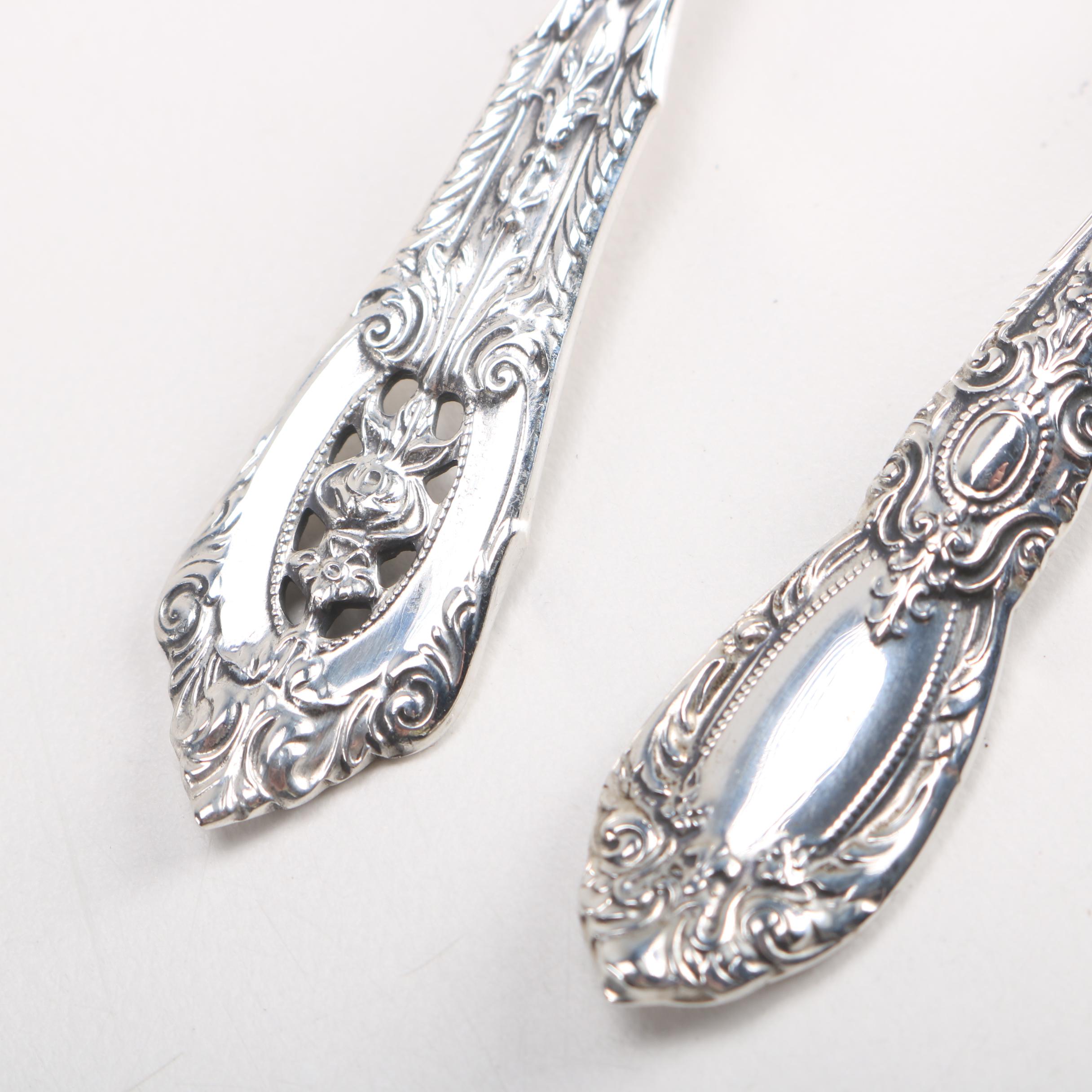 Wallace and Towle Sterling Flatware in "Rose Point" and "King Richard" Patterns