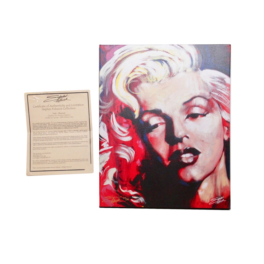 Stephen Fishwick Limited Edition Giclée "Hot- Monroe"