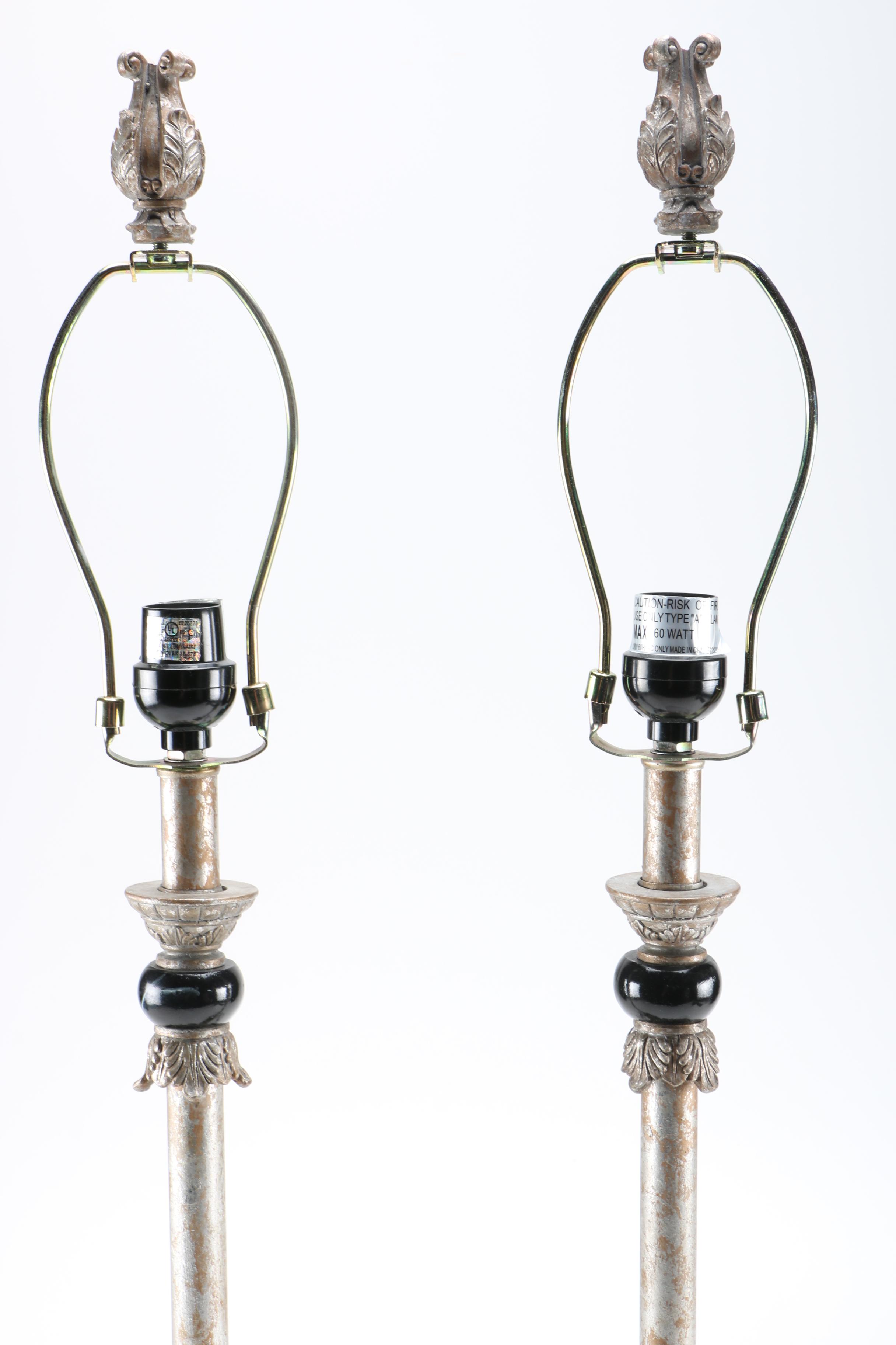 Ornate Candlestick Table Lamps