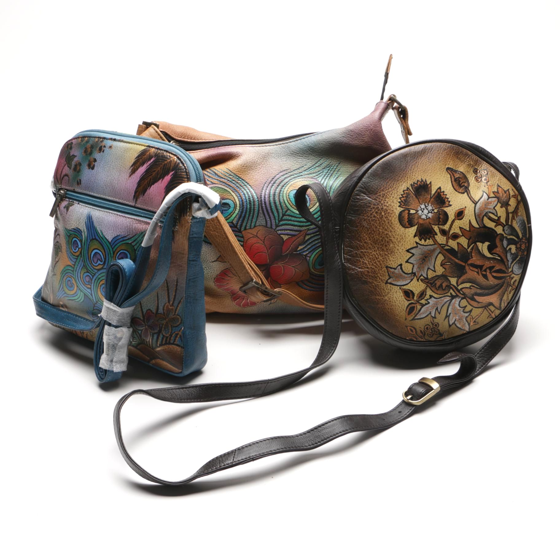 Hand Painted Leather Bags Featuring Biacci