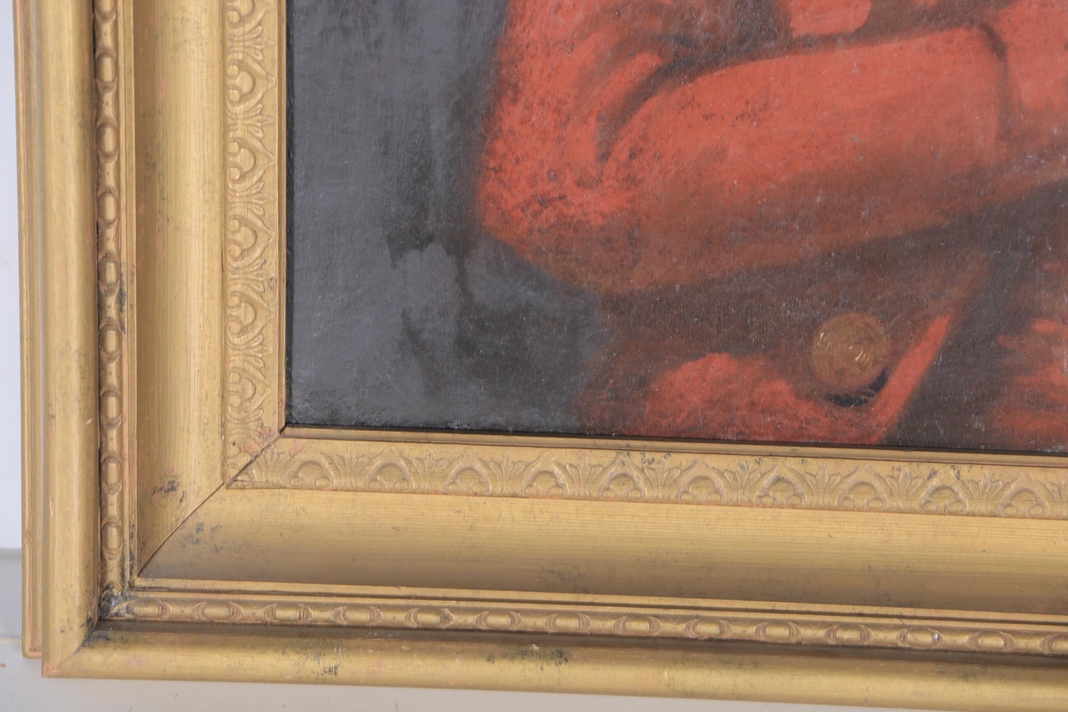 Late 18th Century English Oil on Canvas Portrait of a Young Man