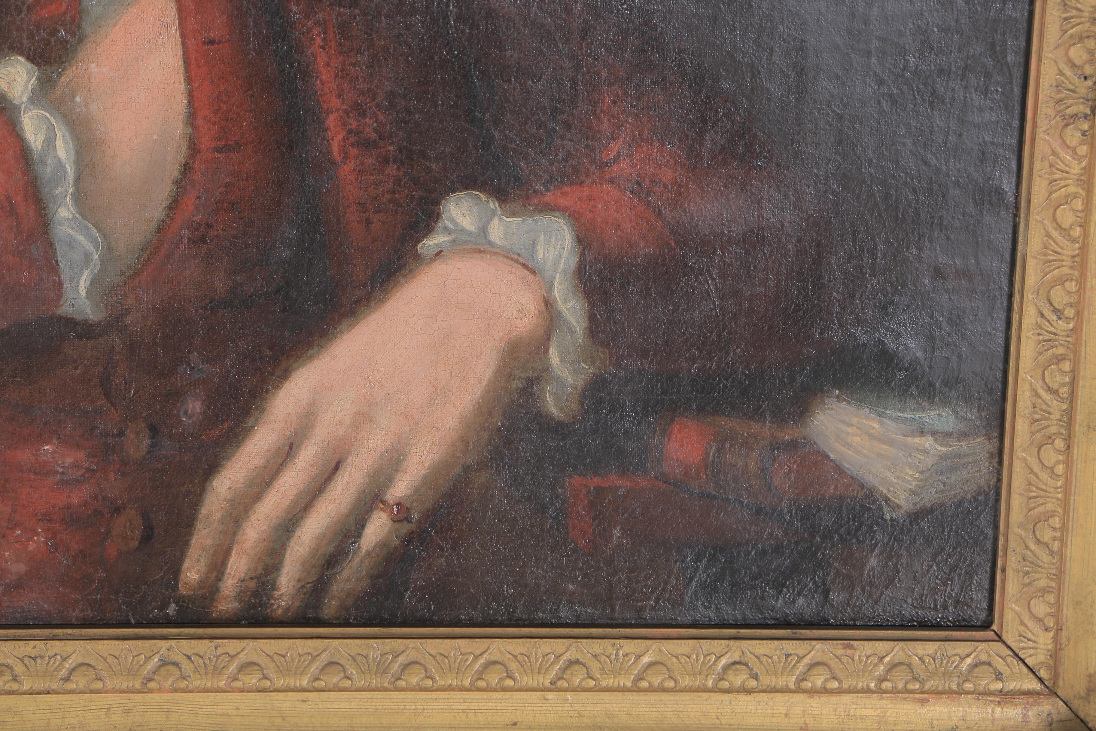 Late 18th Century English Oil on Canvas Portrait of a Young Man