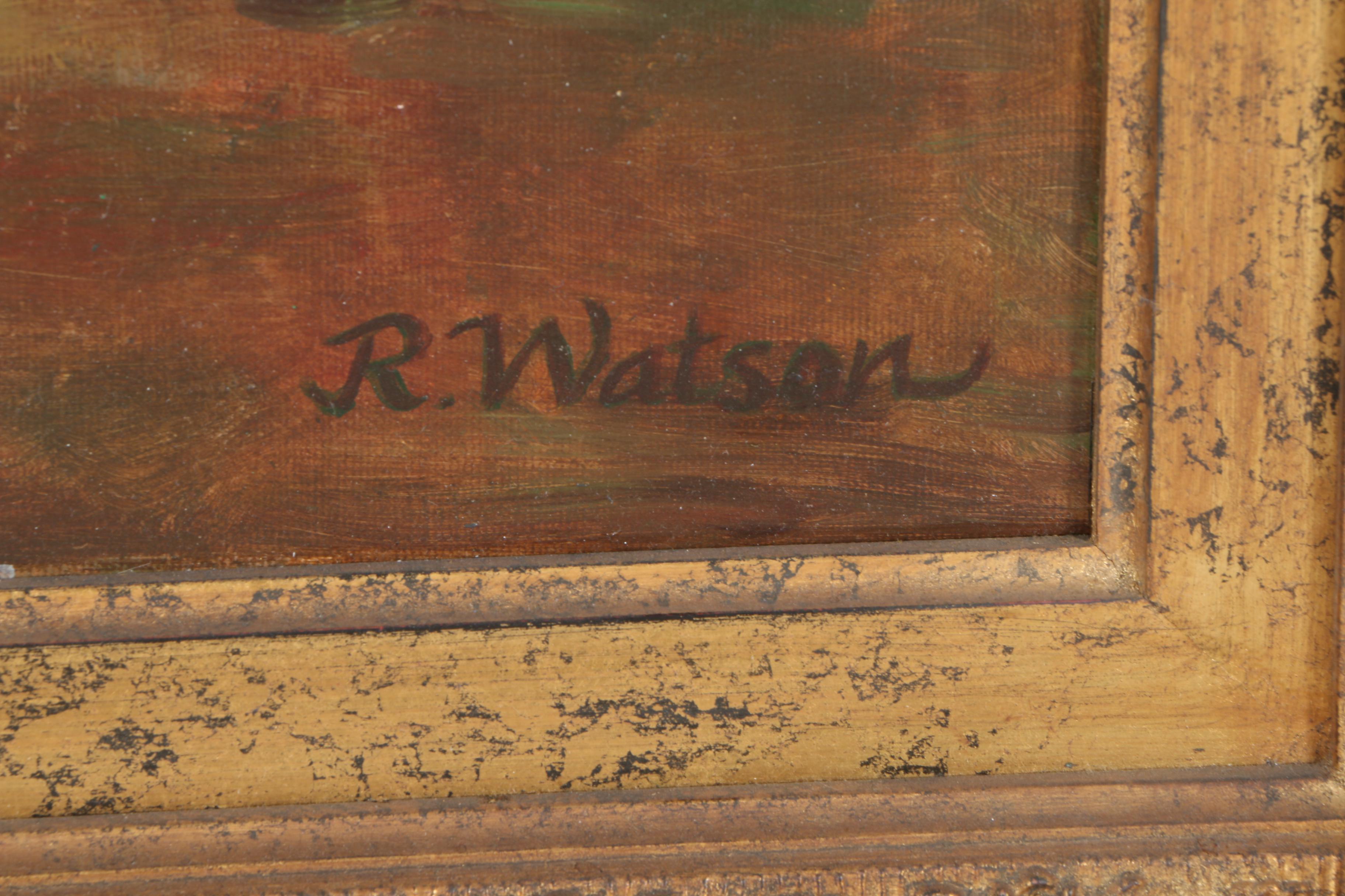 R. Watson Oil Painting on Canvas "Sarolla Museum"