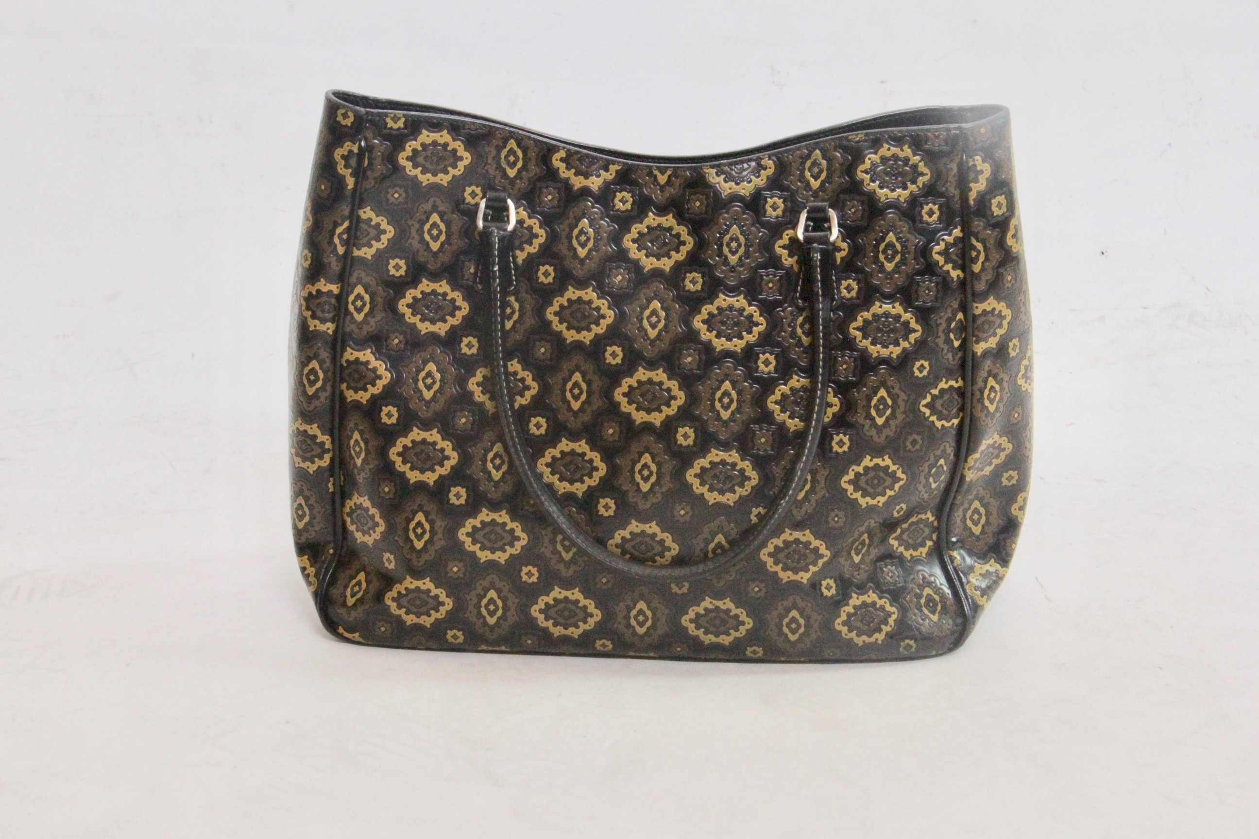 Prada Leather Tile Tote