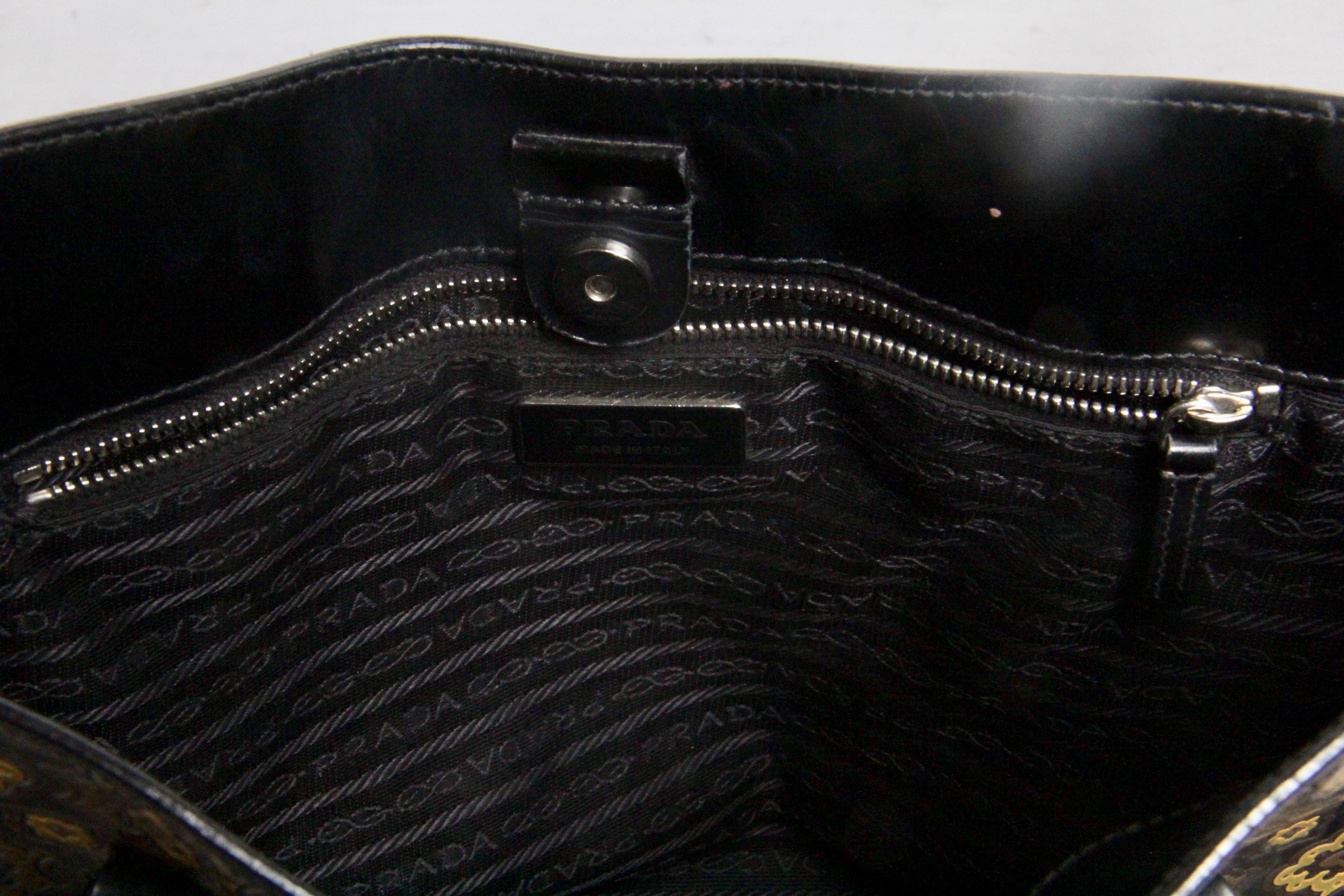 Prada Leather Tile Tote
