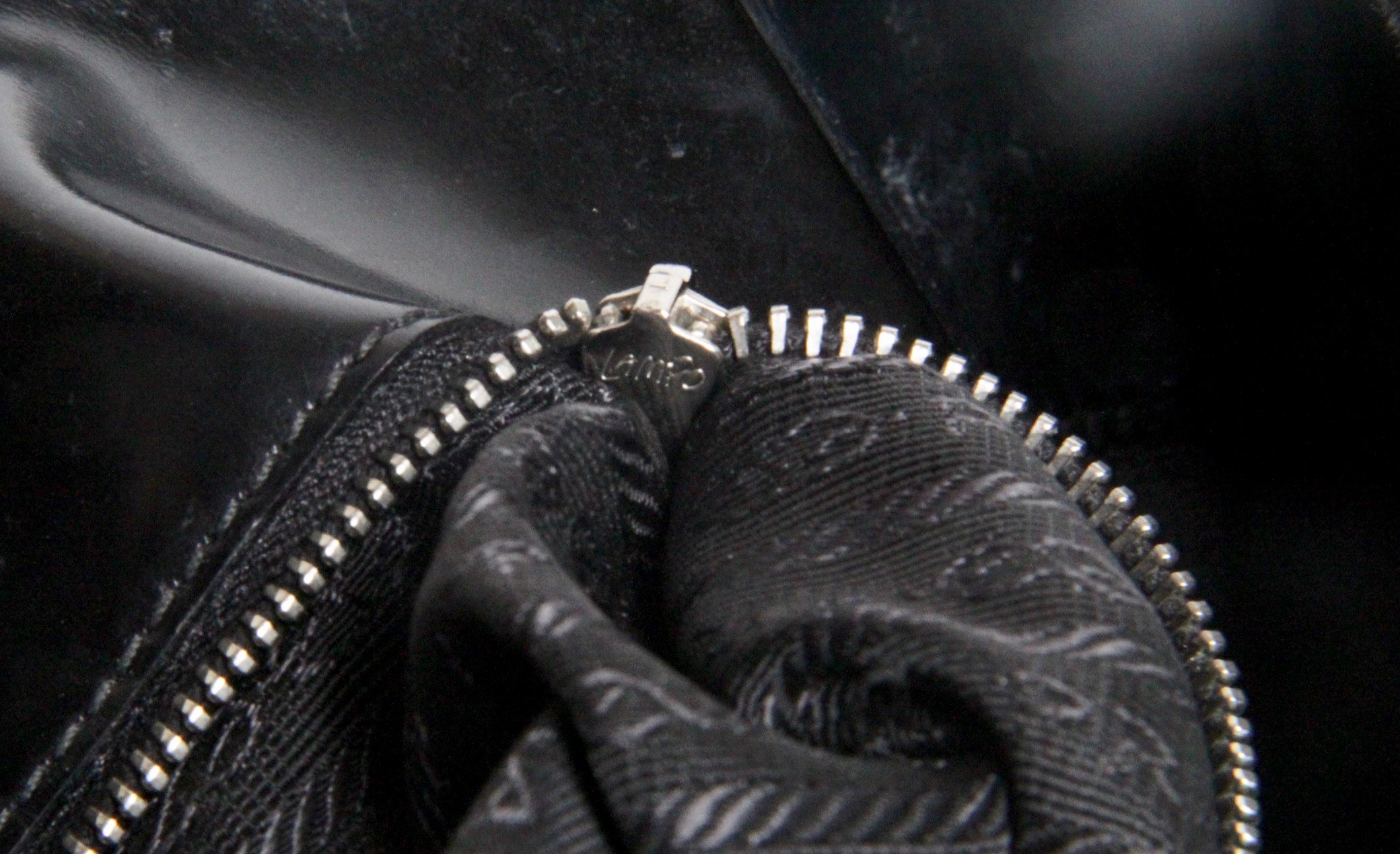 Prada Leather Tile Tote