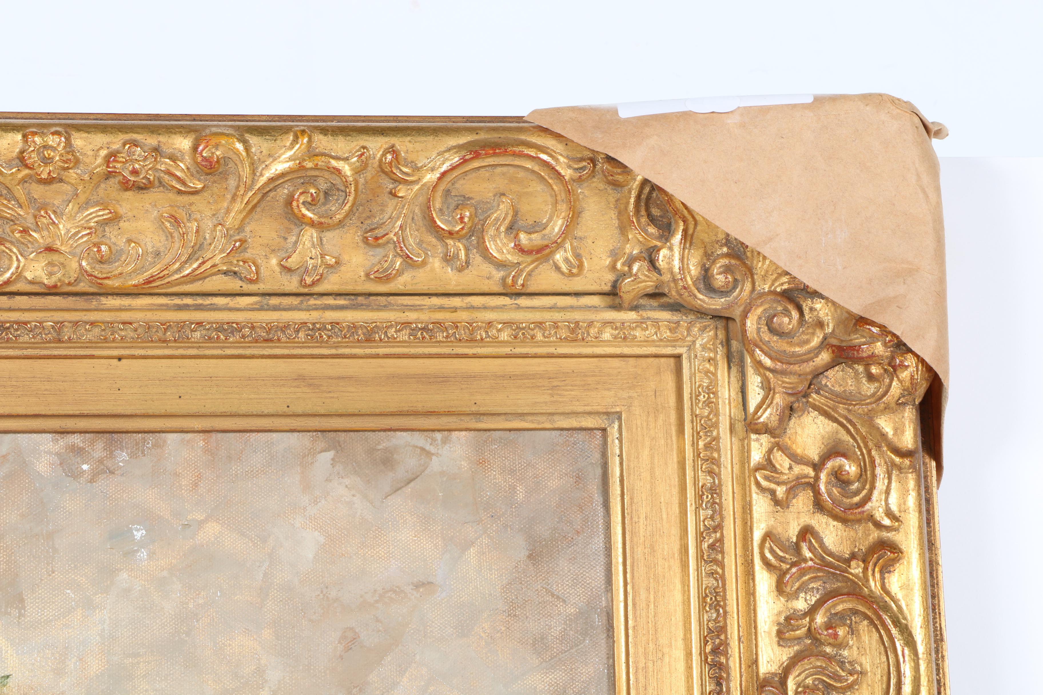 Elizabeth Pena Oil Painting on Canvas "Vase of Flowers"