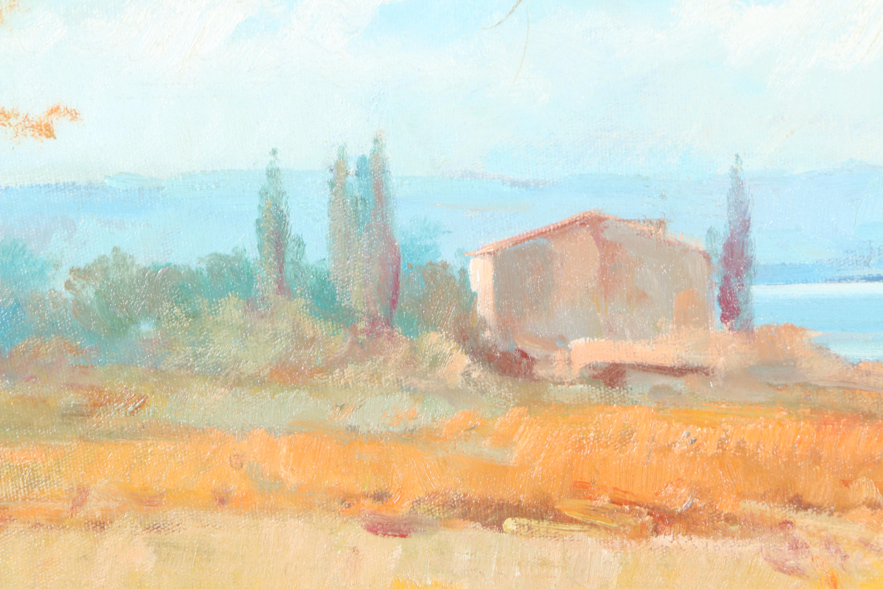 Raffandre Oil Painting on Canvas "Garden Landscape"