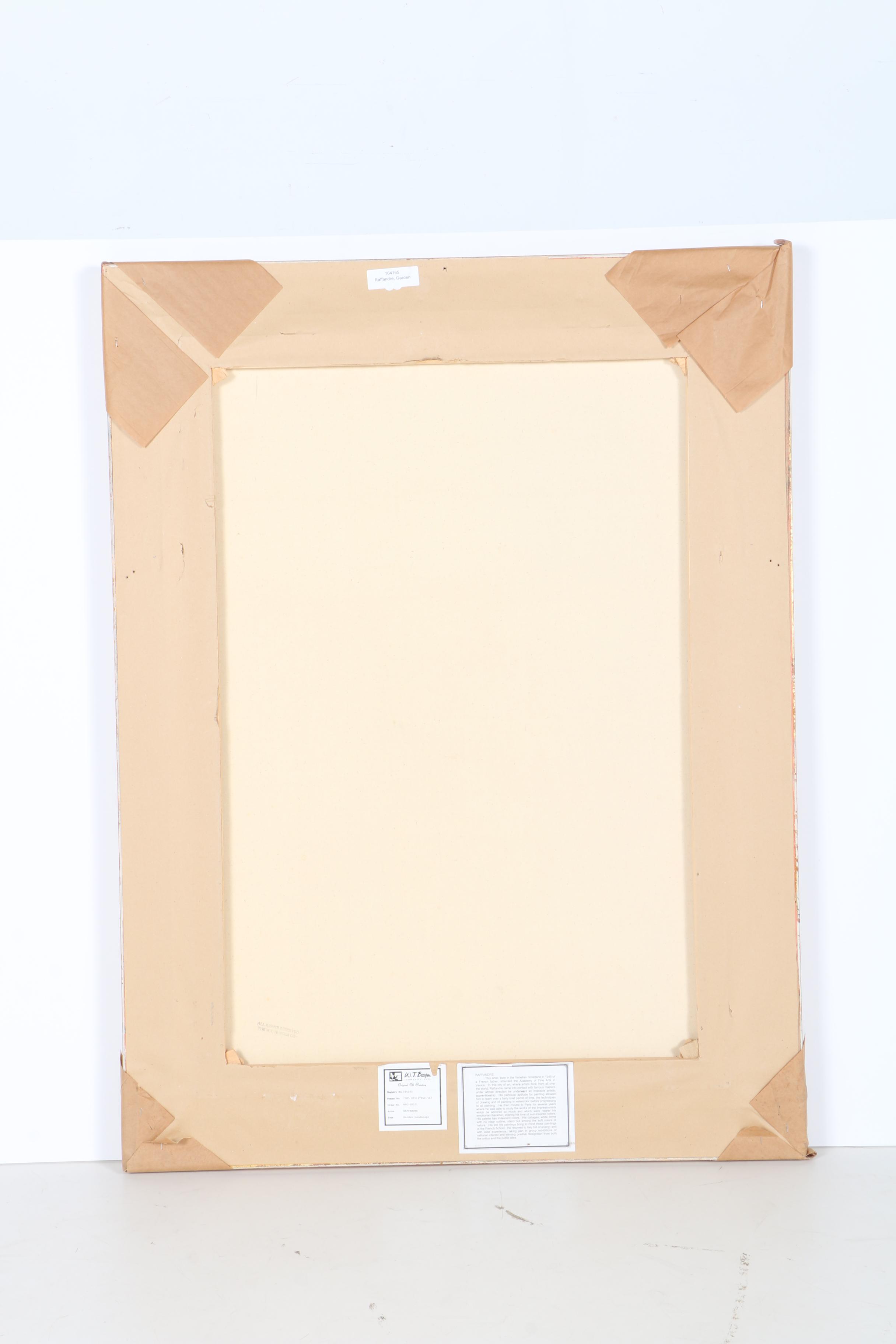 Raffandre Oil Painting on Canvas "Garden Landscape"