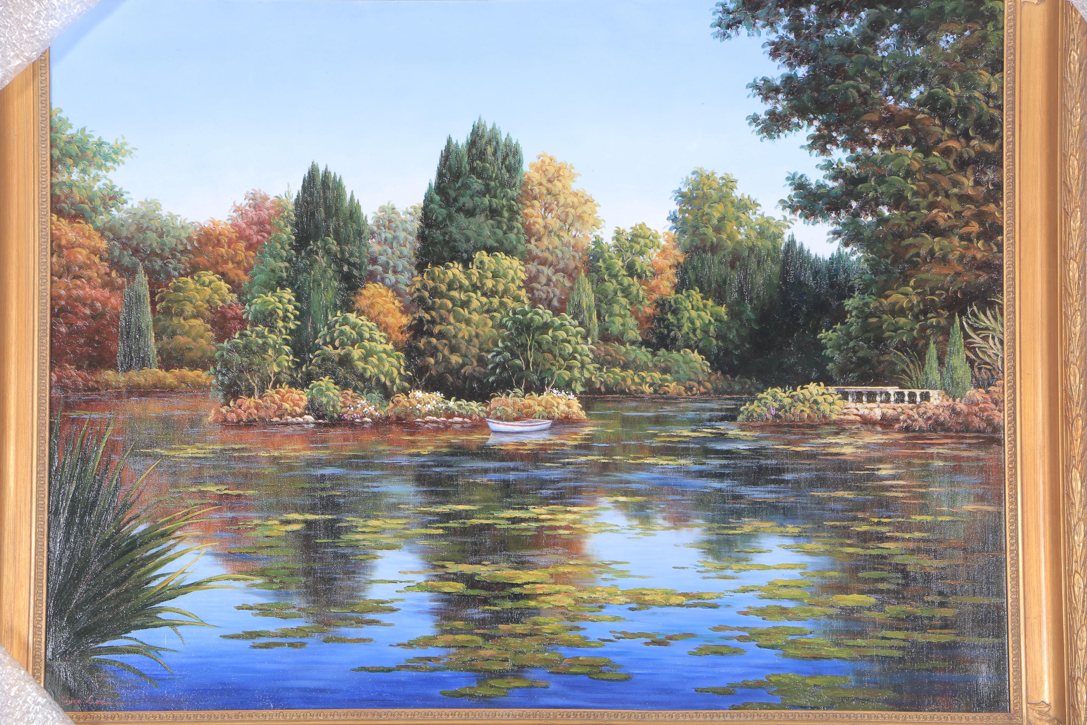 Joyce Lee Oil Painting on Canvas "Lake"