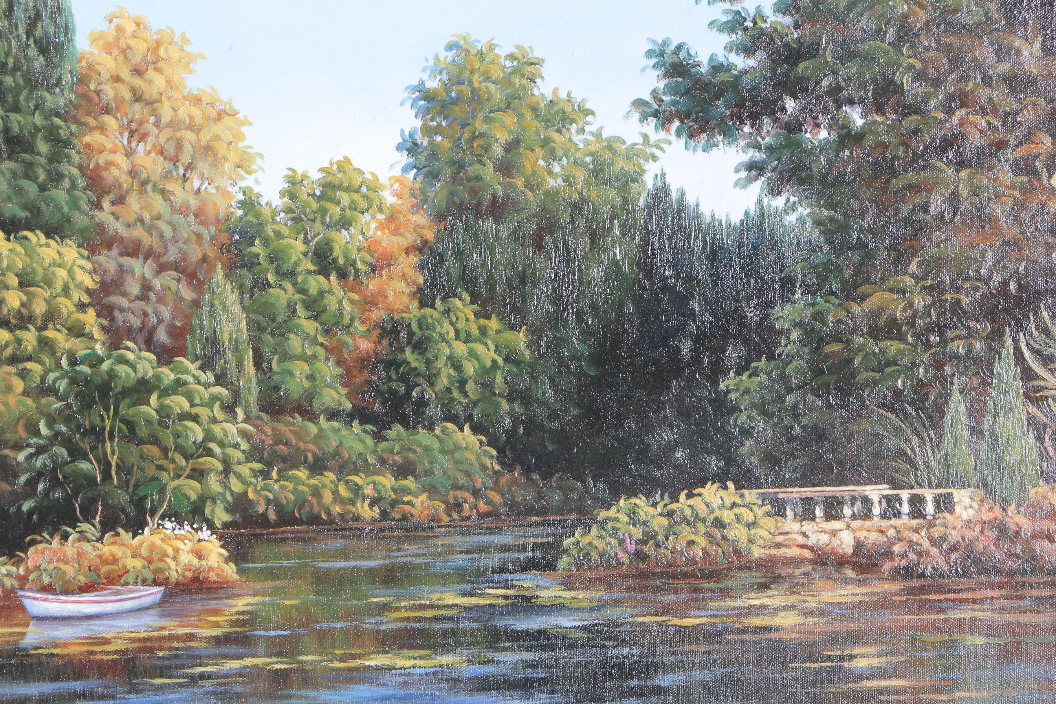 Joyce Lee Oil Painting on Canvas "Lake"