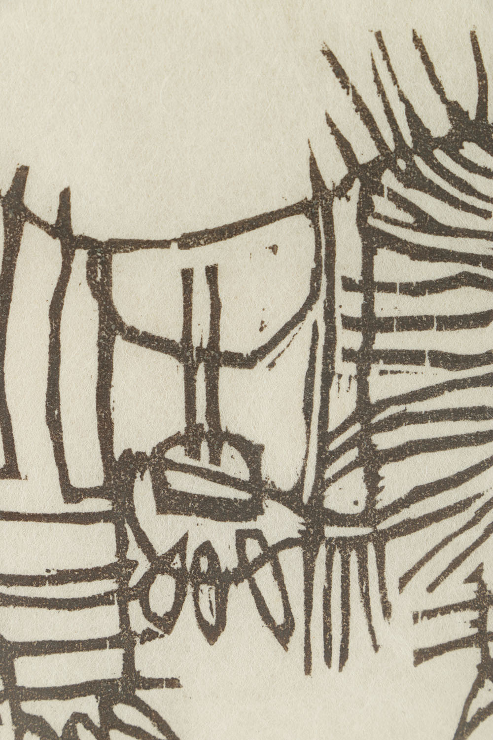 Ray Gloeckler Signed Limited Edition Woodcut on Paper "Beast"