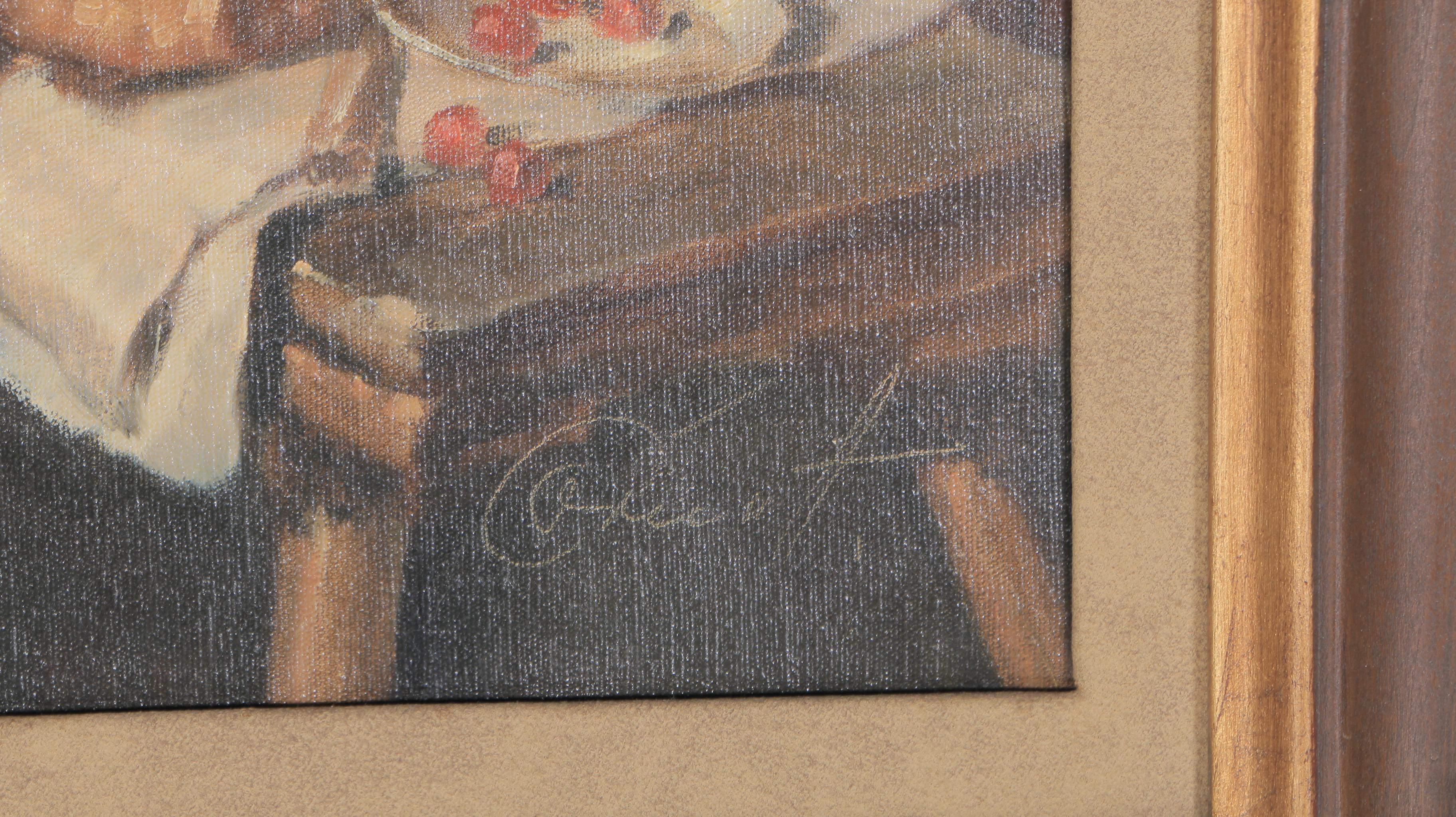 Cornett Oil Painting on Canvas "Tinsmith"