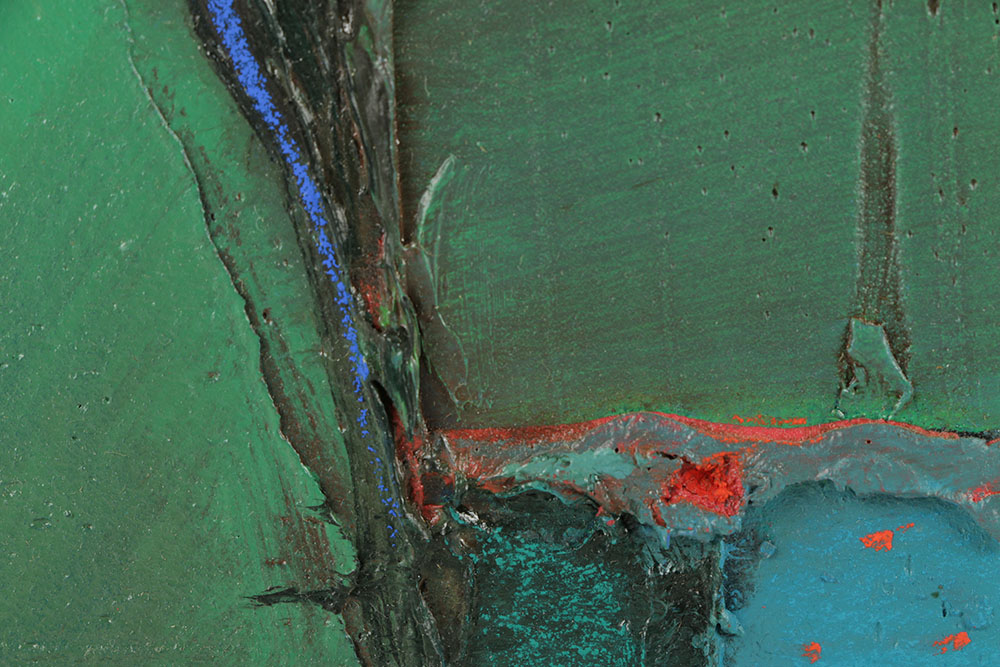 Brian Niebauer Abstract Oil Painting on Canvas Board "Mysterious"