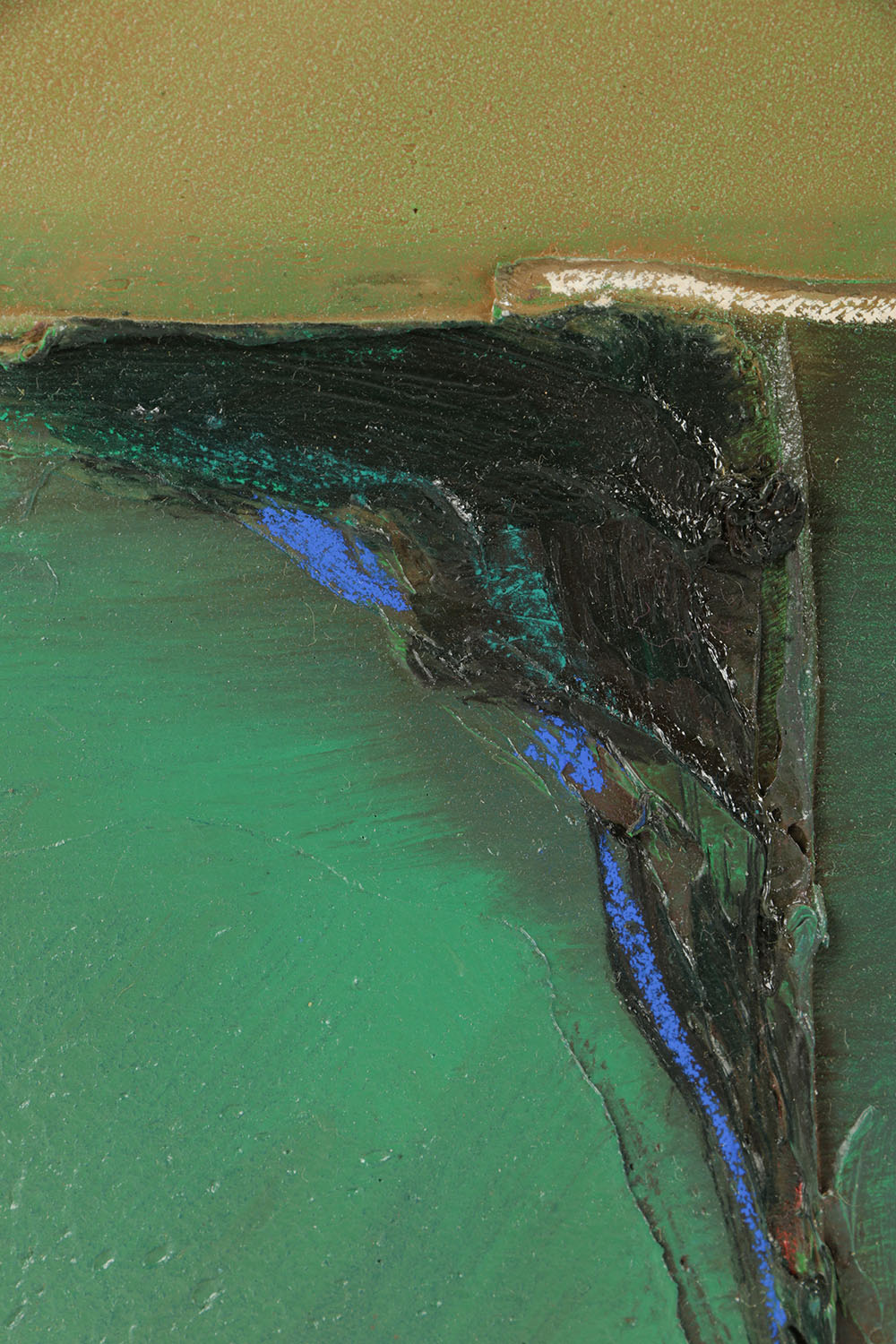 Brian Niebauer Abstract Oil Painting on Canvas Board "Mysterious"