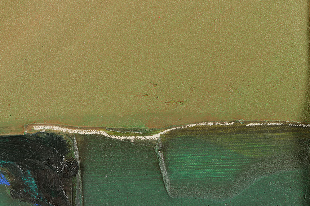 Brian Niebauer Abstract Oil Painting on Canvas Board "Mysterious"