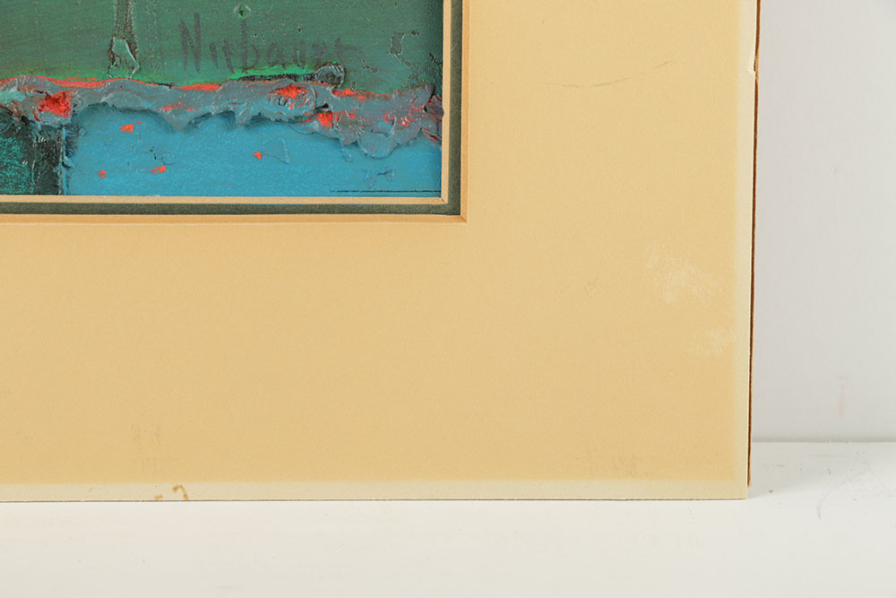 Brian Niebauer Abstract Oil Painting on Canvas Board "Mysterious"