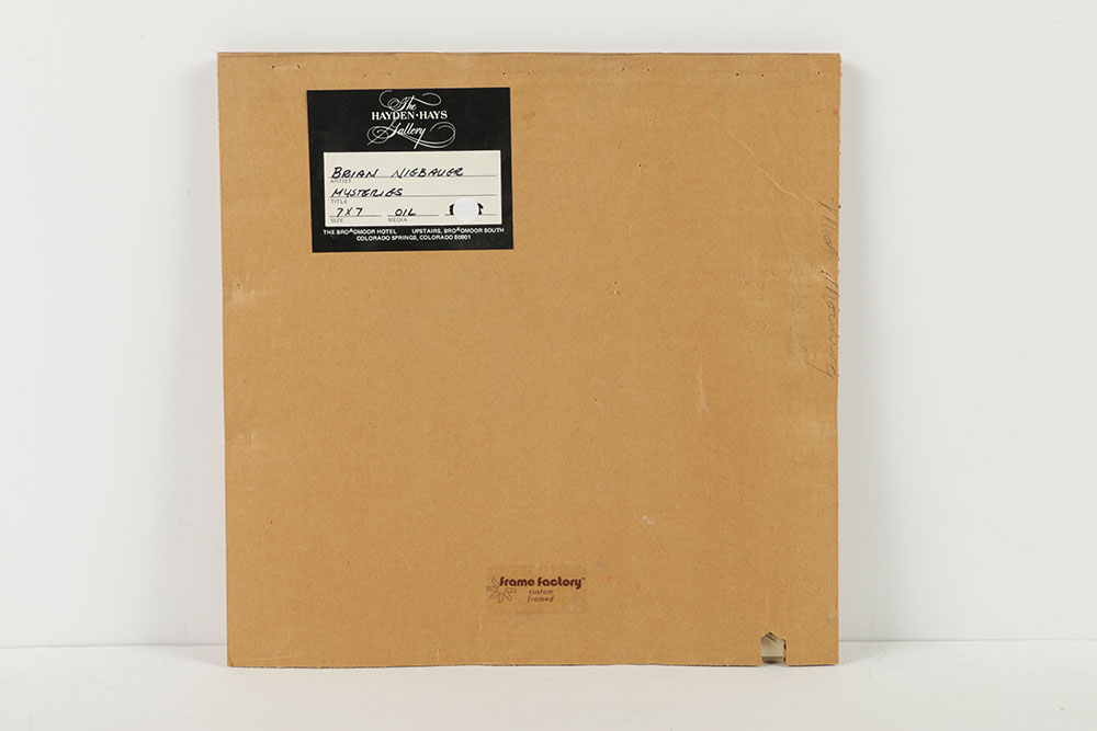 Brian Niebauer Abstract Oil Painting on Canvas Board "Mysterious"