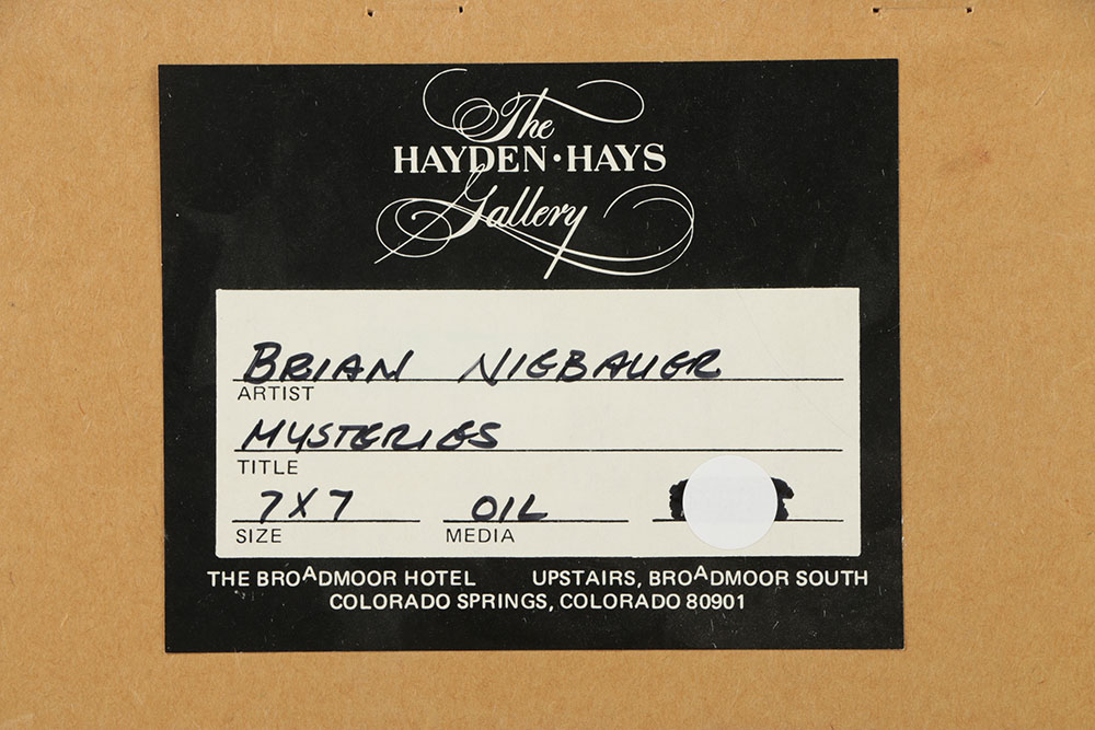 Brian Niebauer Abstract Oil Painting on Canvas Board "Mysterious"