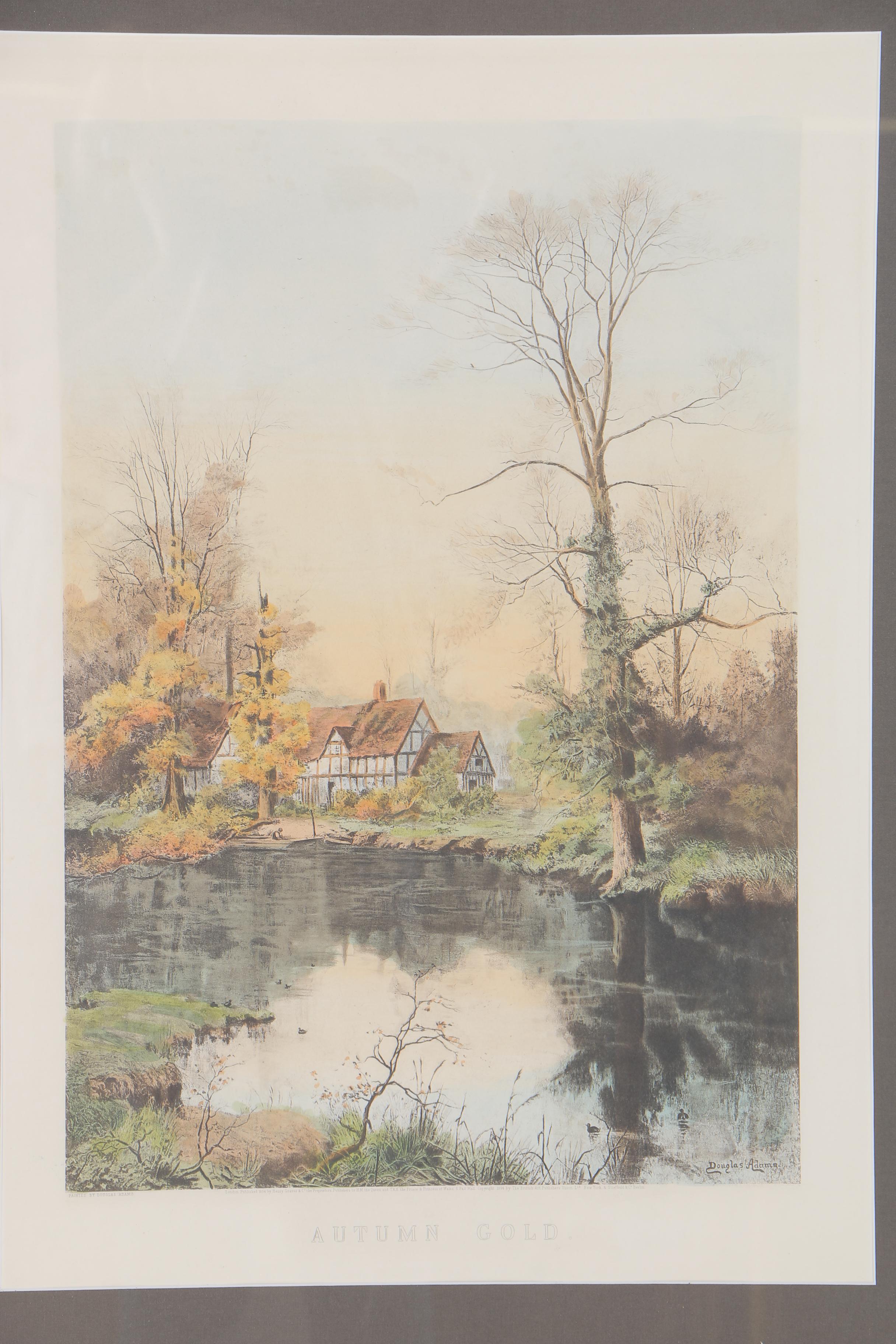 After Douglas Adams Lithograph on Paper "Autumn Gold"