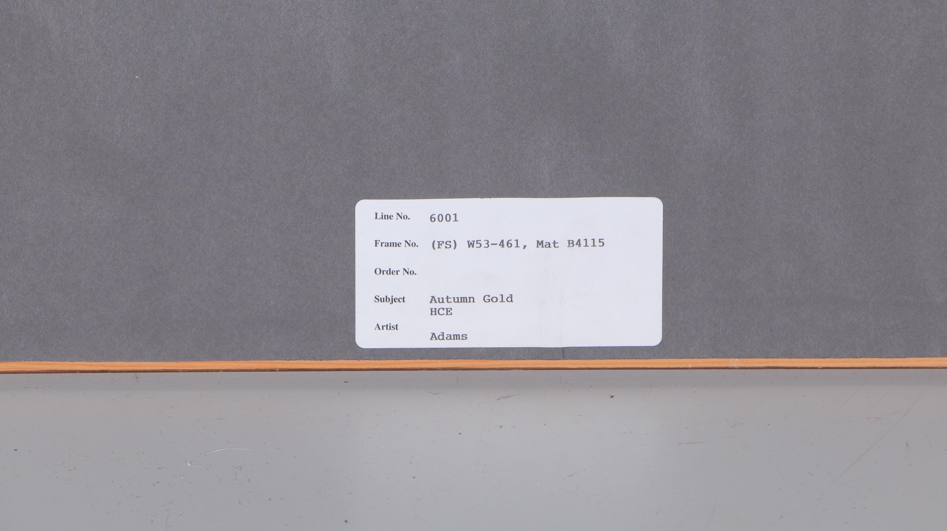 After Douglas Adams Lithograph on Paper "Autumn Gold"