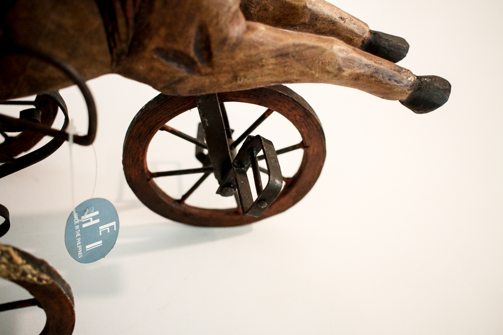 Antique-Style Wooden Horse Tricycle