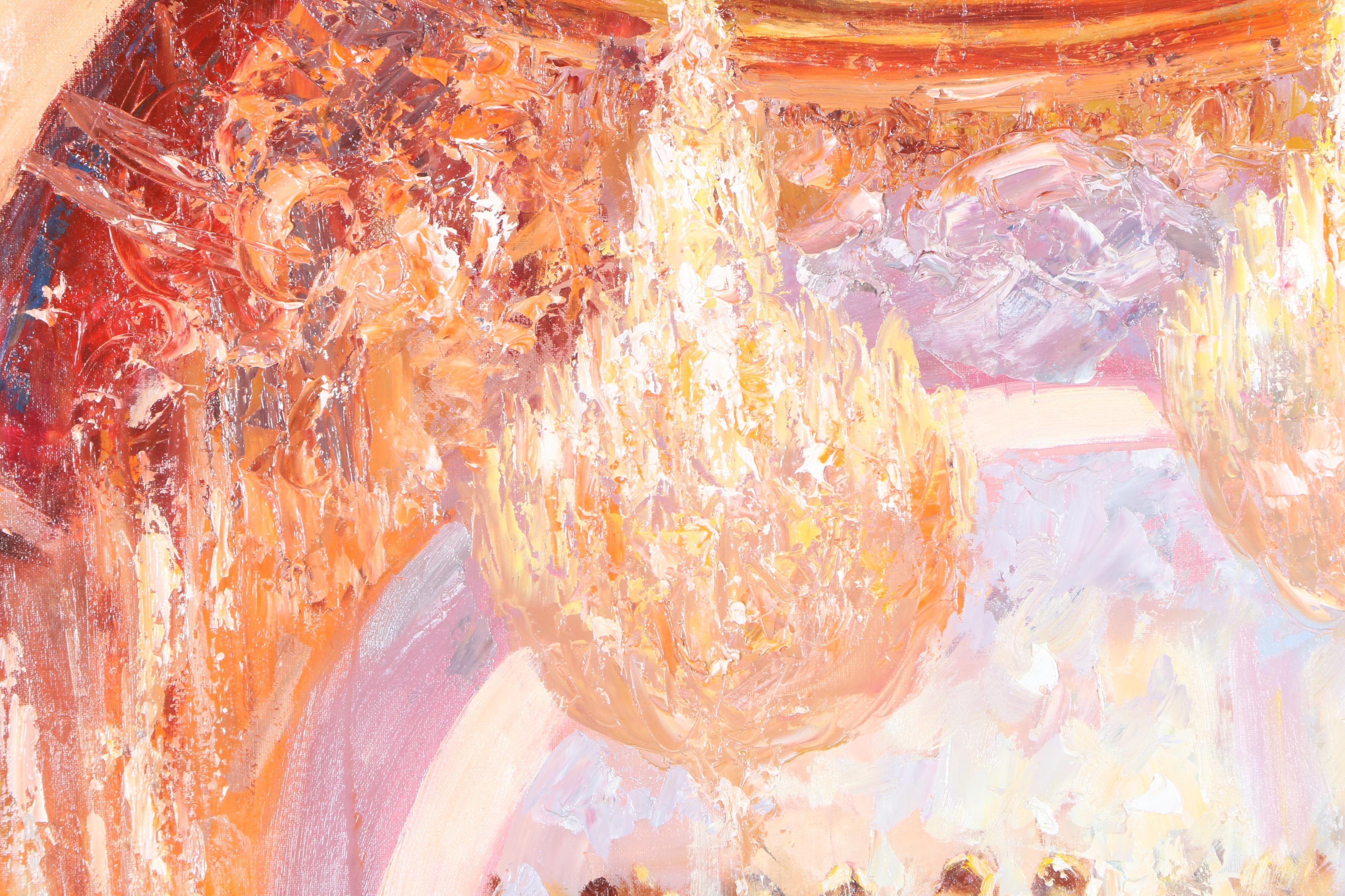 Christian Jereczek Oil Painting on Canvas "Stairway to Ballroom"