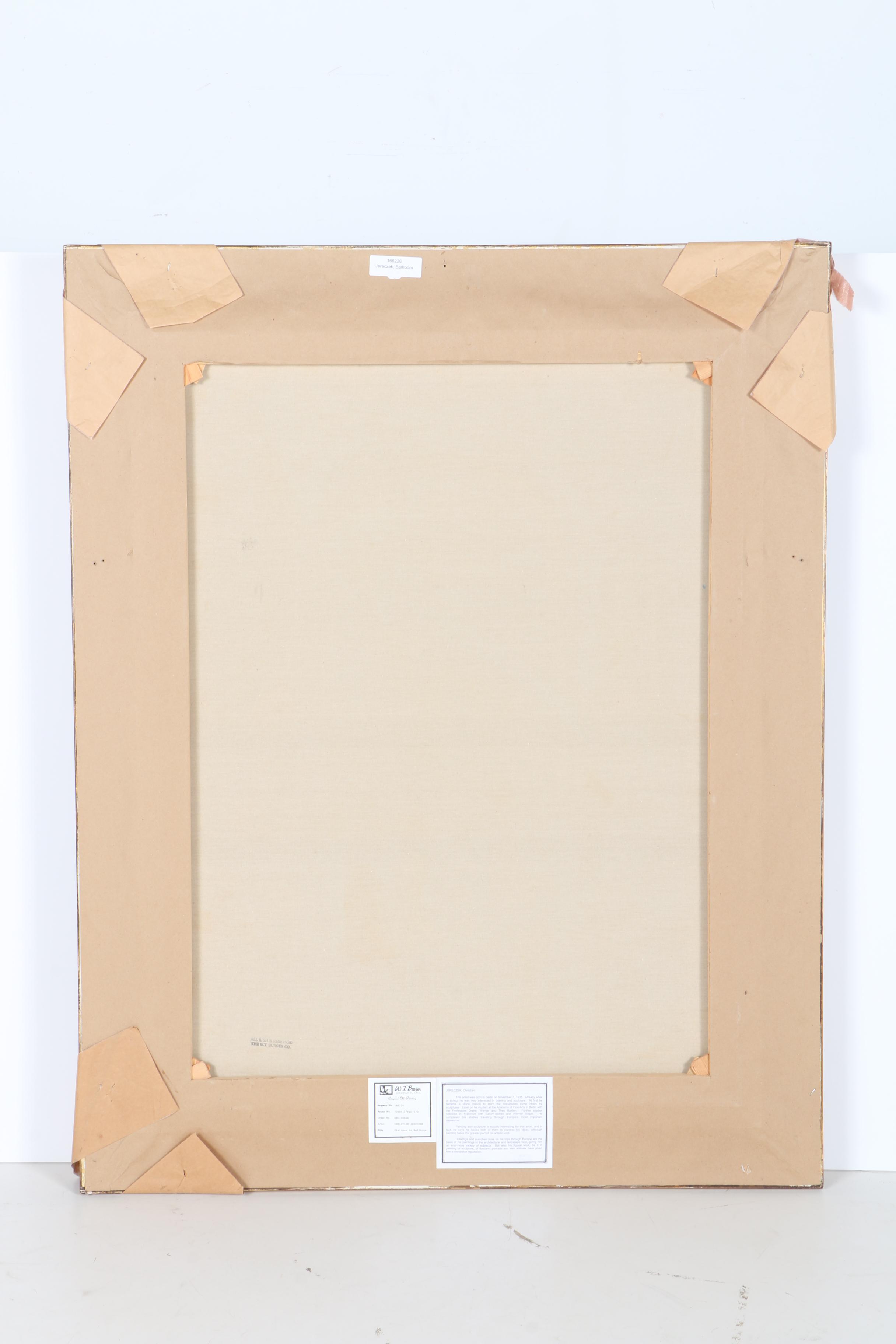 Christian Jereczek Oil Painting on Canvas "Stairway to Ballroom"