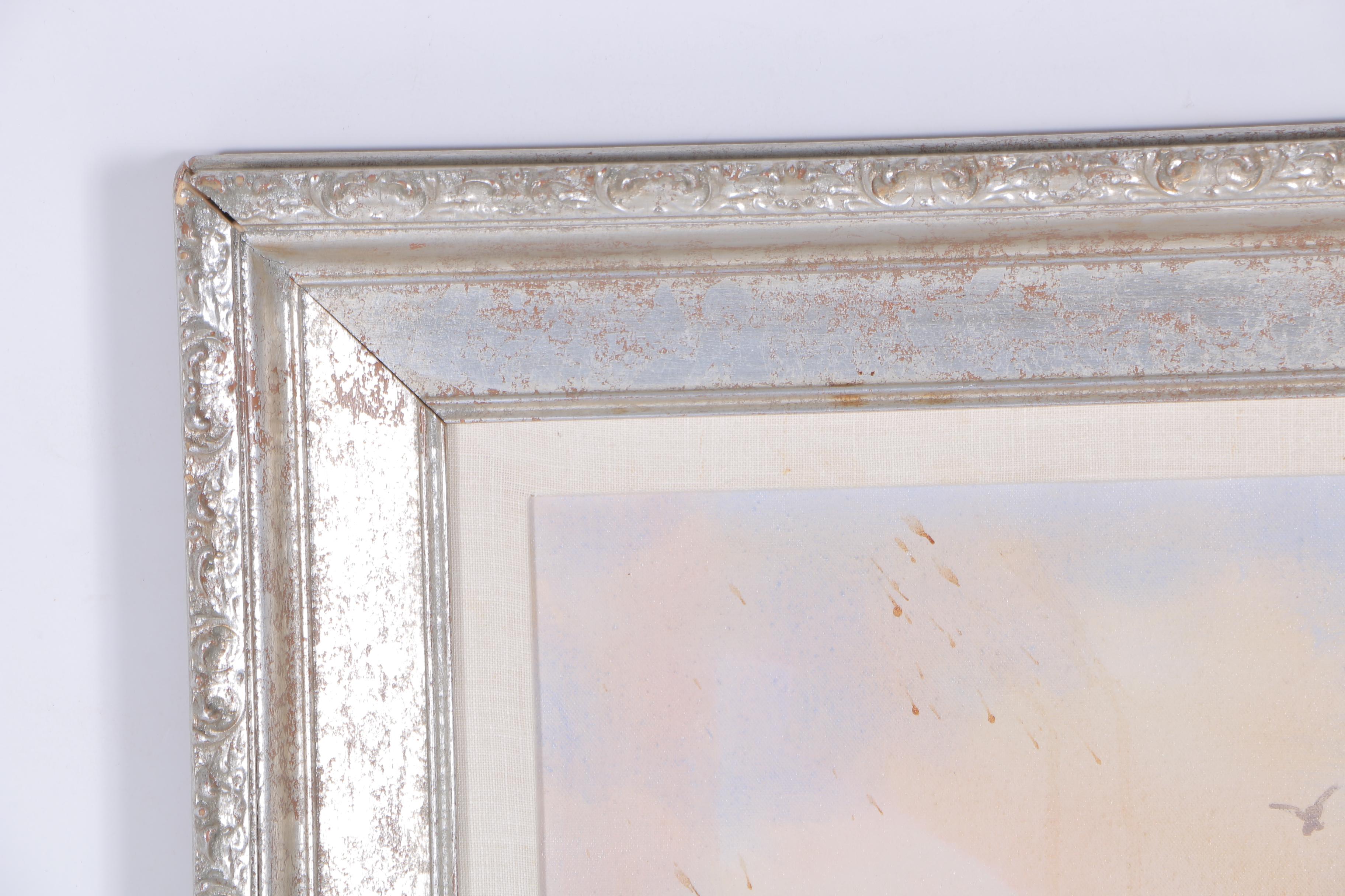 William Benecke Oil Painting on Canvas "Rooftops"