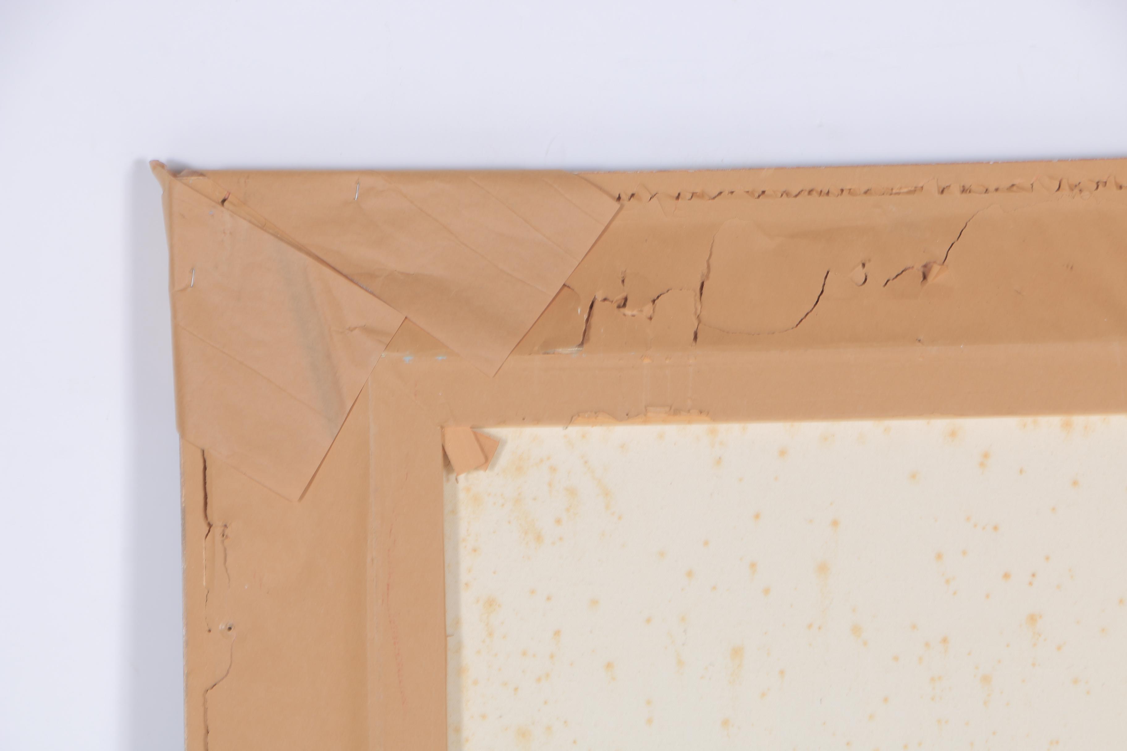 William Benecke Oil Painting on Canvas "Rooftops"