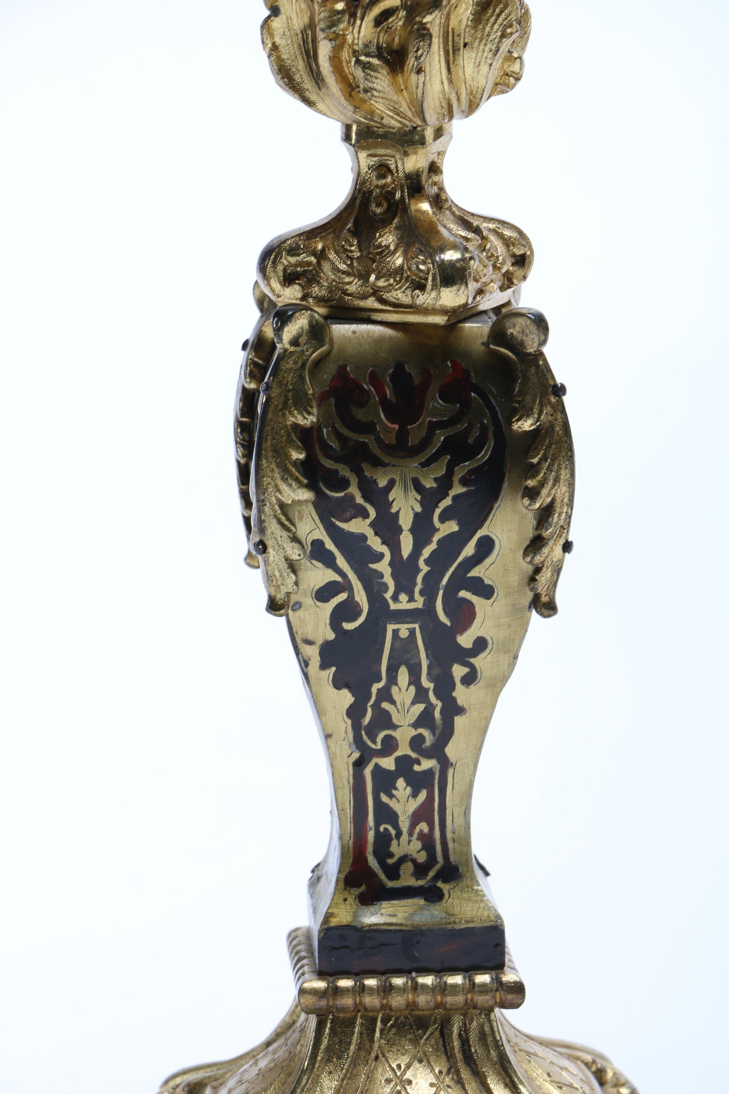 Gilded Brass Candelabras