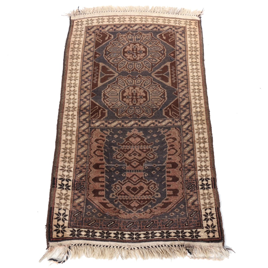 Hand-Knotted Afghan Baluch Area Rug